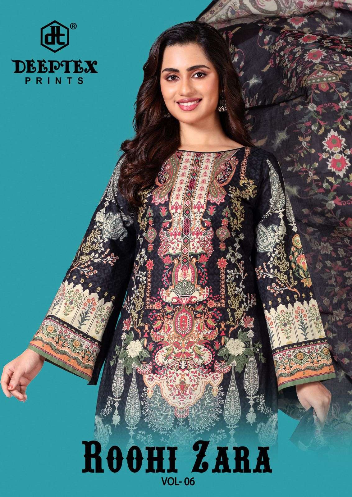 roohi zara vol-6 by deeptex 6001-606 series exclusive designer ready to wear salwar kameez online surat