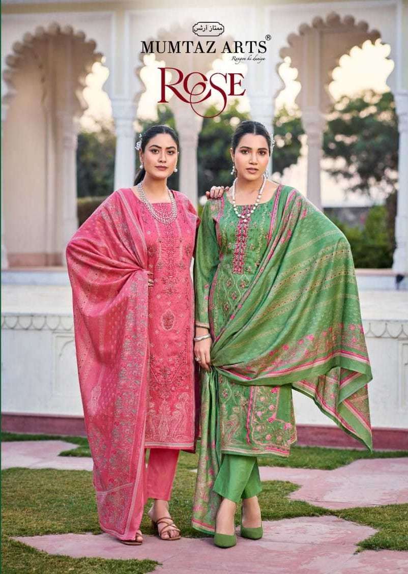 rose by mumtaz arts 1001-1006 series latest designer unstitched salwar kameez online surat