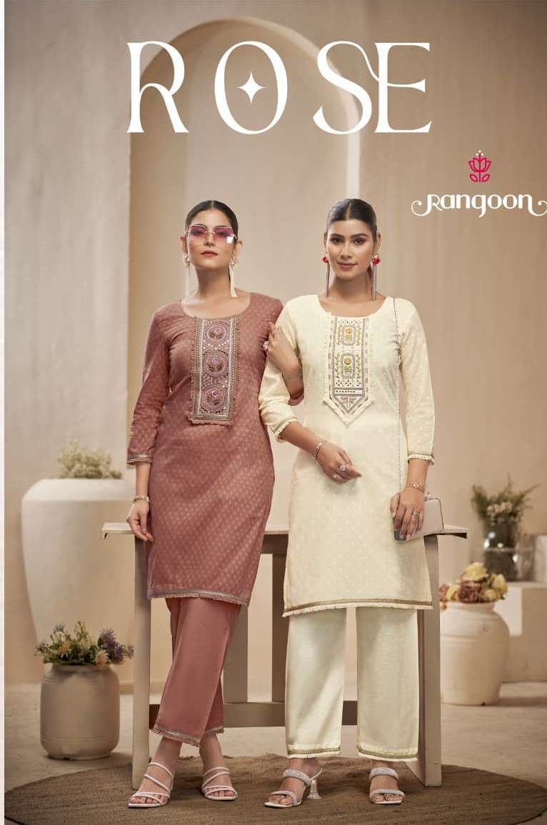 rose by rangoon 8001-8006 series exclusive designer summer casual wear readymade collection buy online surat