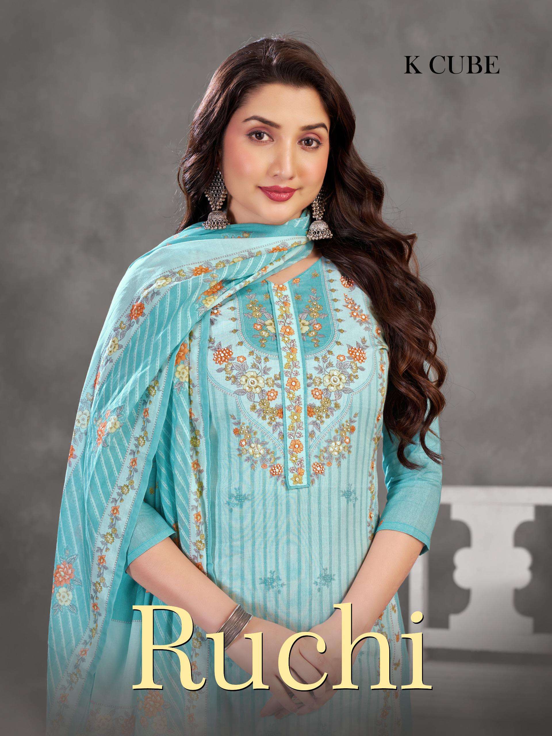 ruchi 1010 by k cube designer casual wear salwar kameez online best price surat