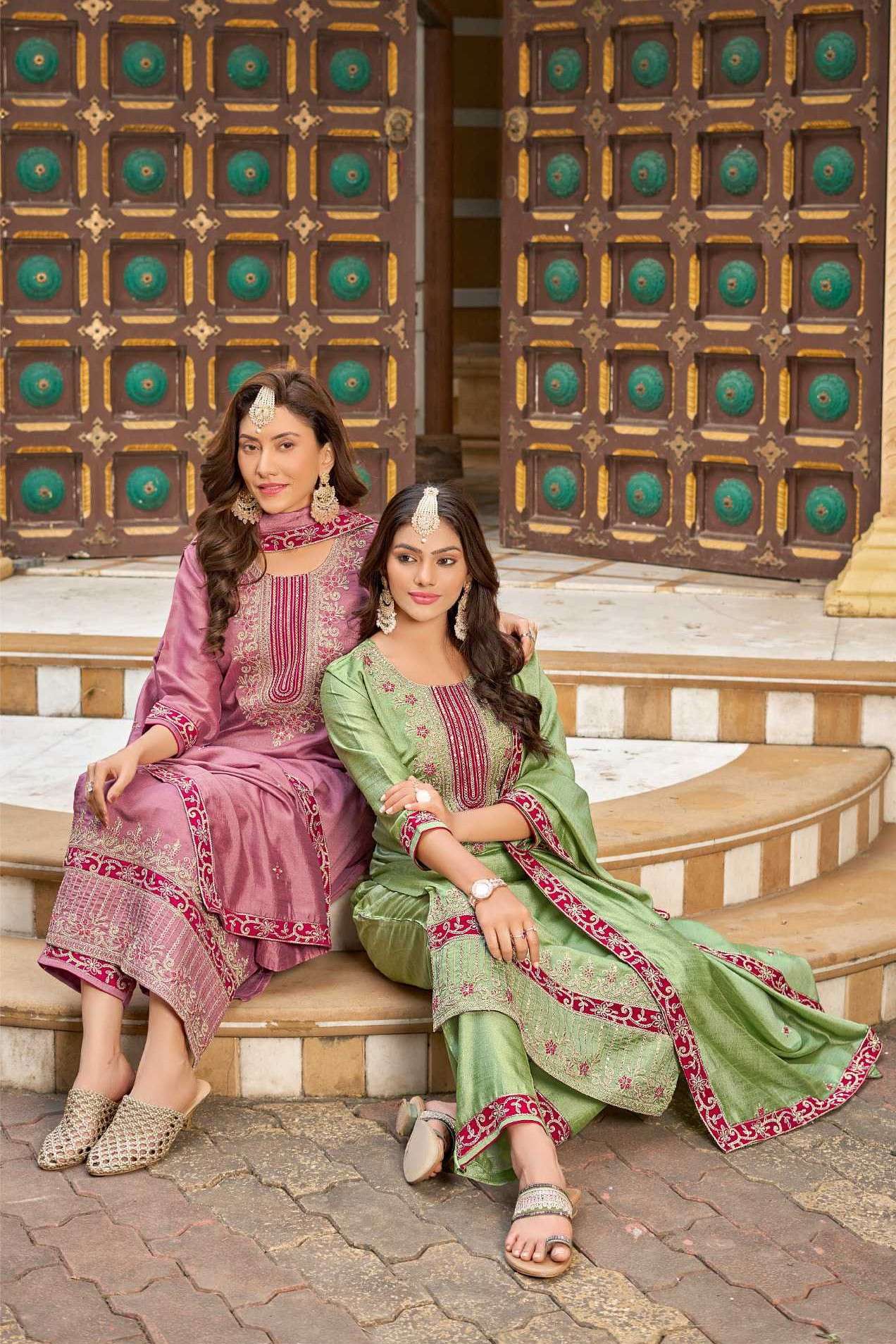 series by ladies flavour best designer heavy embroidered readymade kurti combo set buy online surat