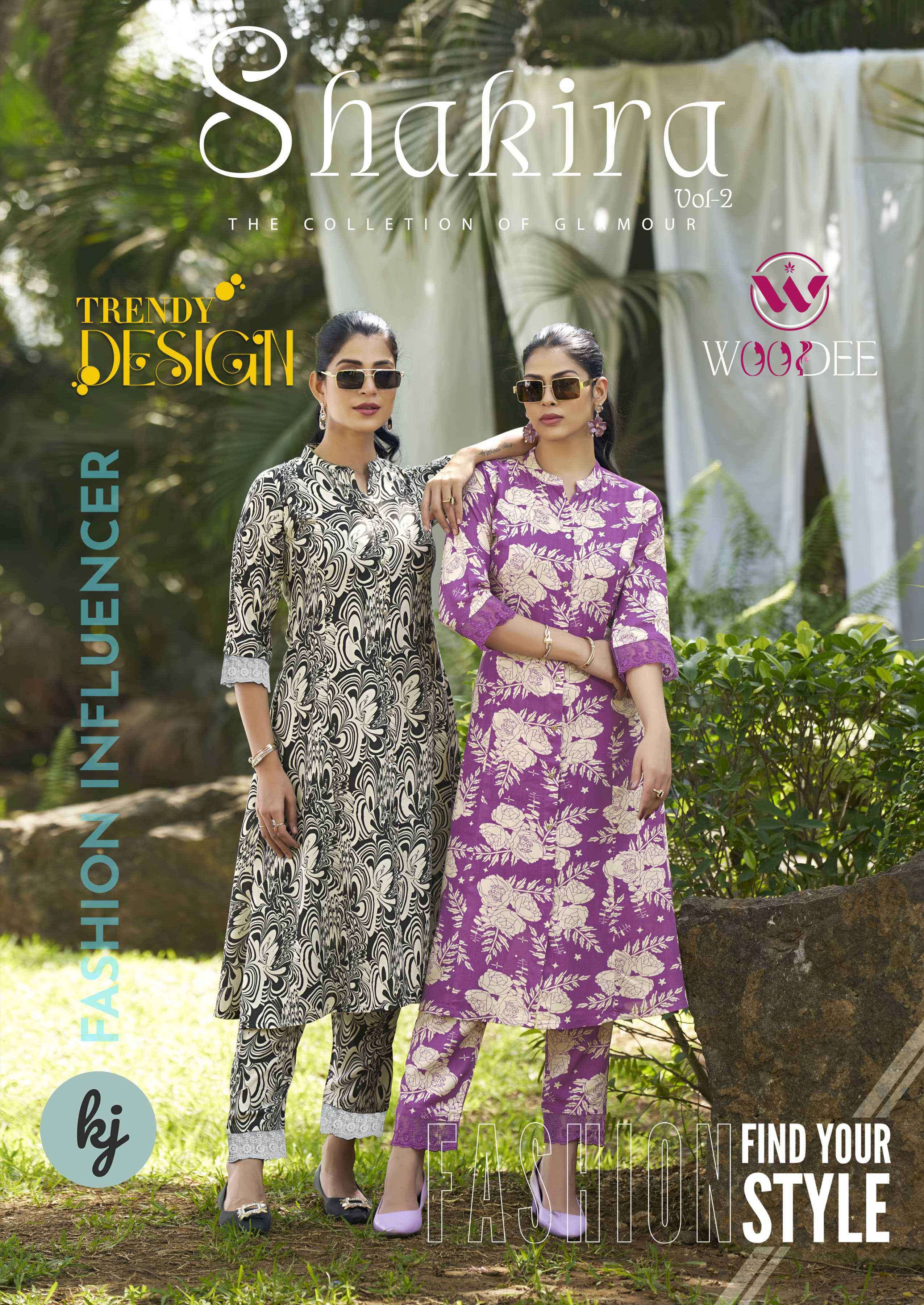 shakira by woodee 2001-2006 series summer wear readymade cord set collection buy online surat