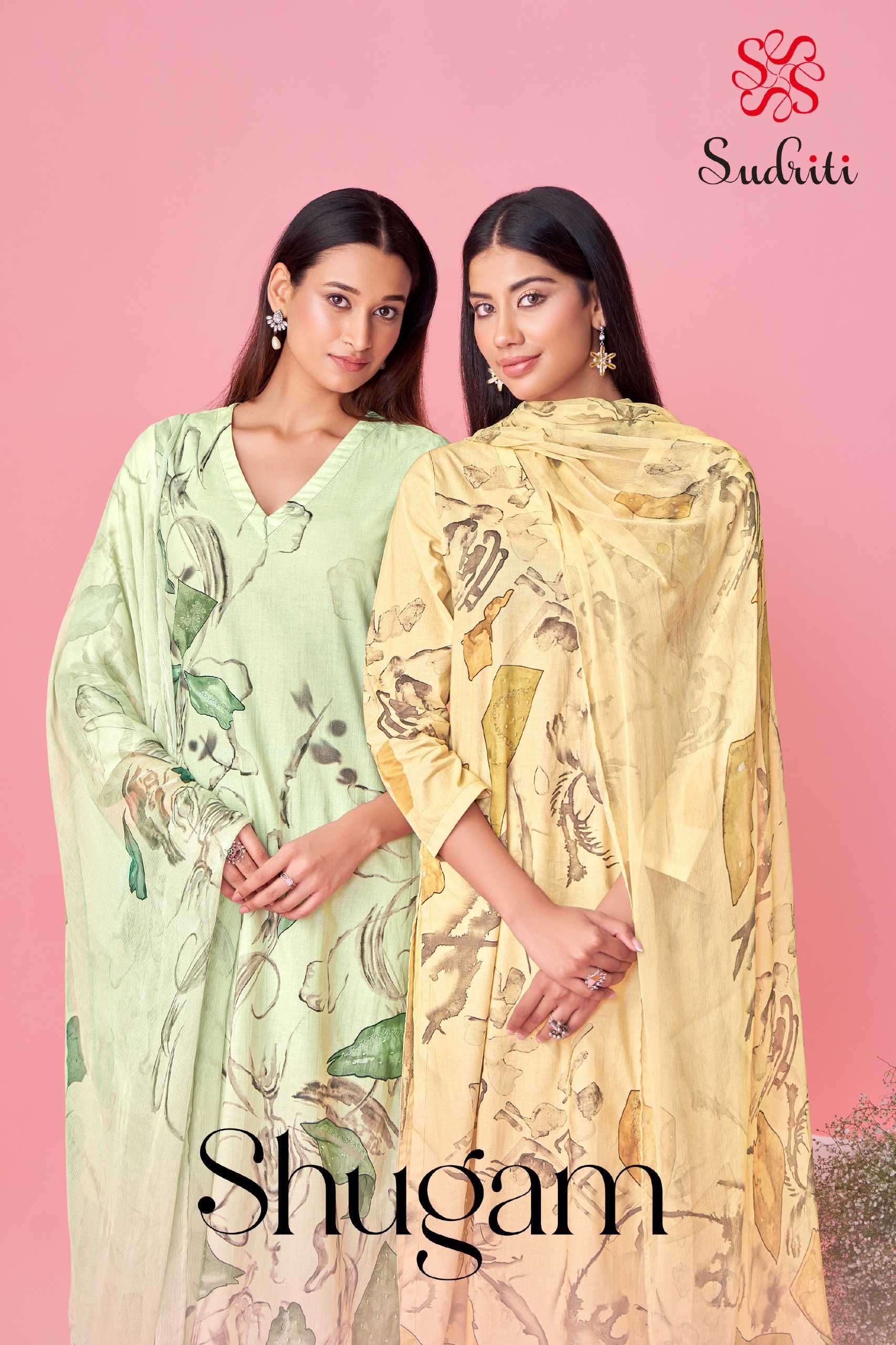 shugam by sudriti exclusive designer lawn cotton salwar kameez supplier surat