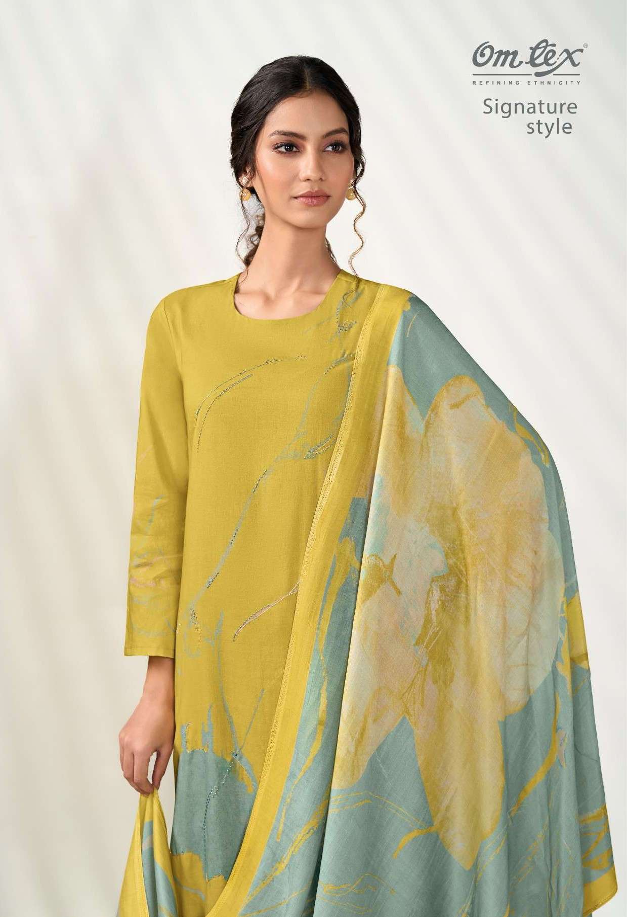 signature style by omtex exclusive printed designer party wear salwar kameez online surat