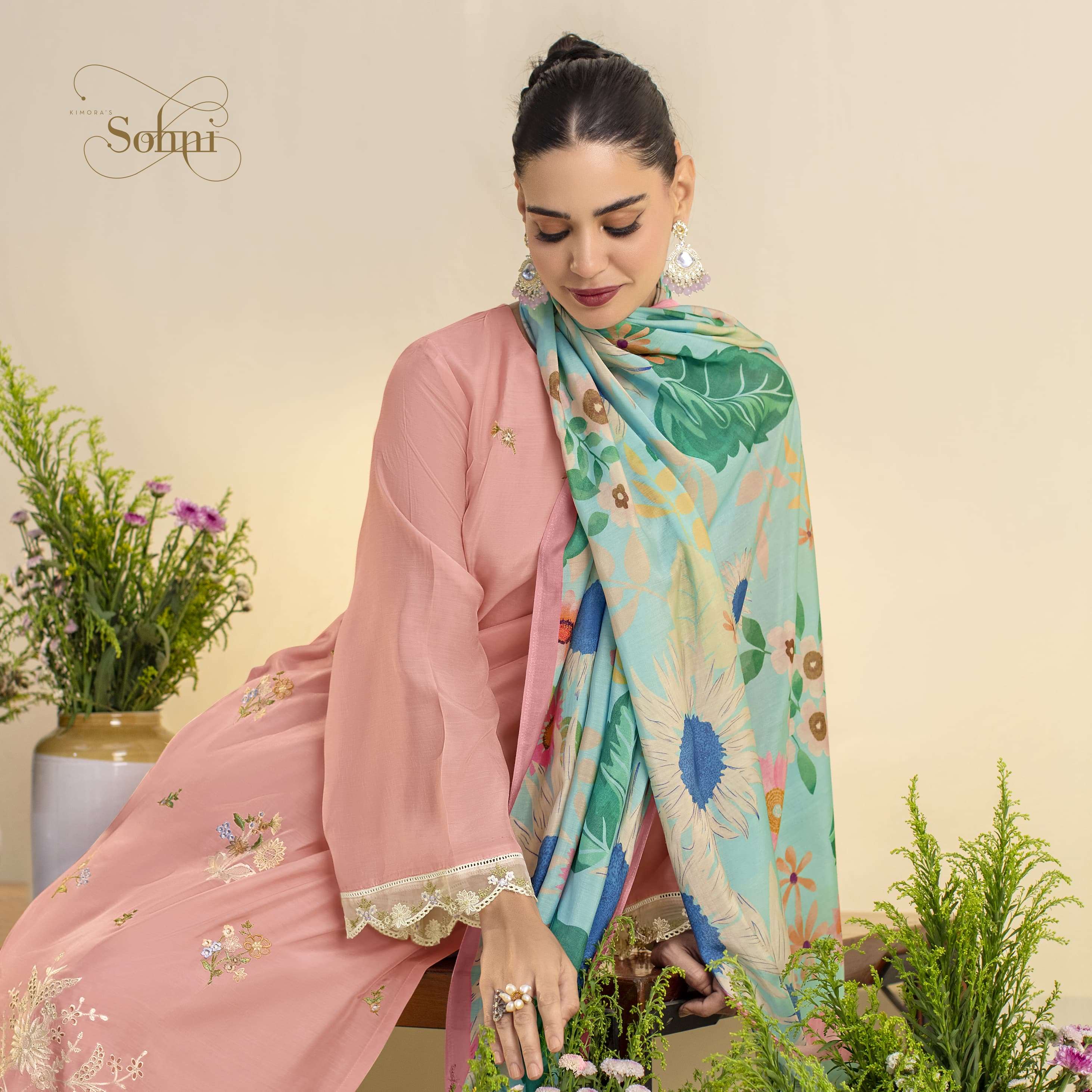 surajmukhi by kimora 291-294 series exclusive embroidery worked unstitch salwar kameez online surat