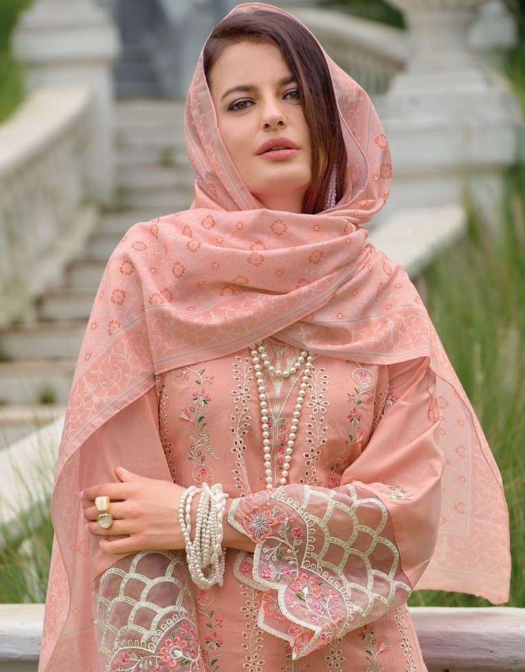 tasrif vol-3 by shree fabs 3001-3006 series heavy embroidered cotton salwar suits supplier surat
