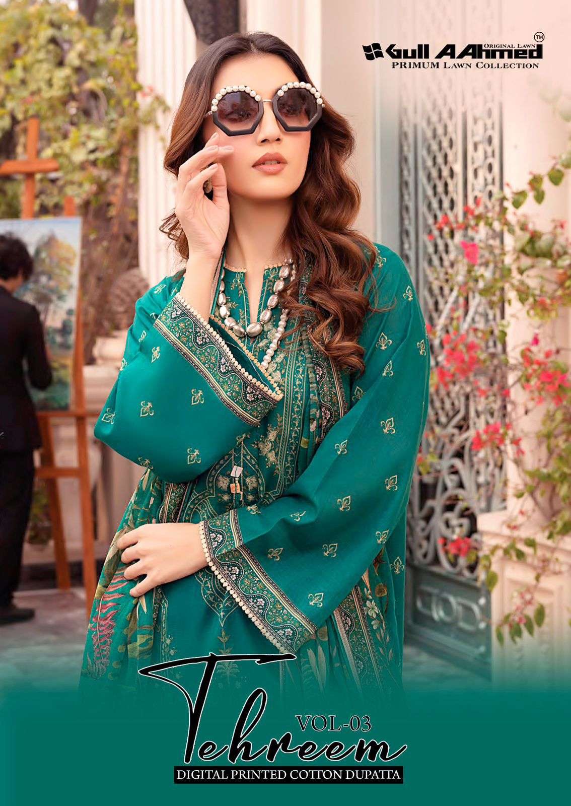 tehreem vol 3 by gull aahmed 3001-3006 series exclusive designer pakistani wear salwar kameez online surat