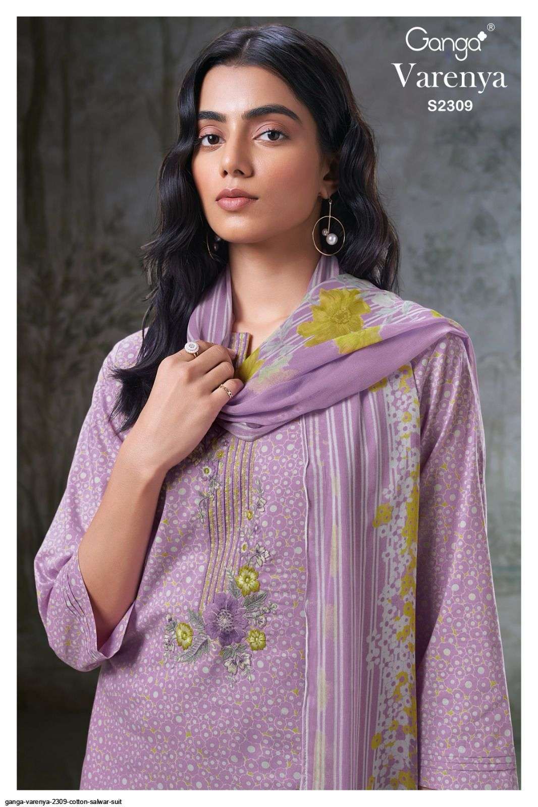 varenya 2309 by ganga fancy  embroidered casual wear salwar kameez online surat