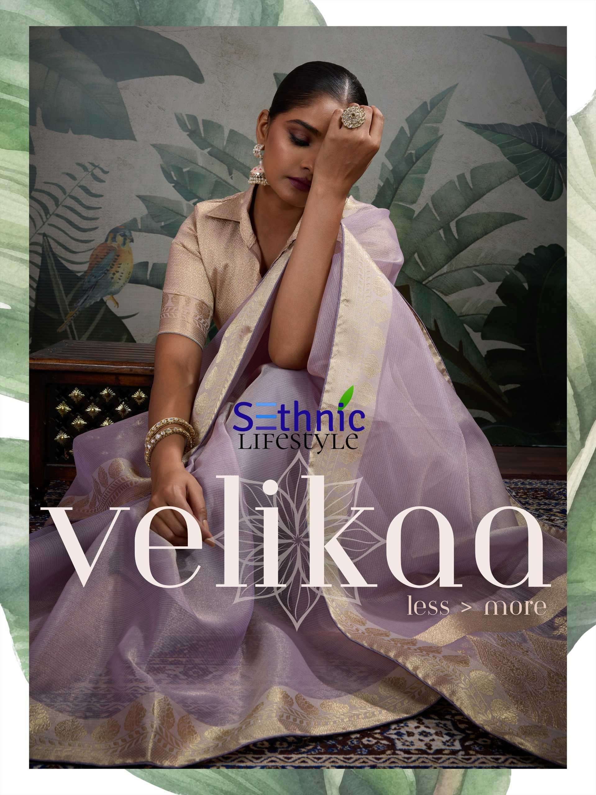 velikaa by sethnic lifestyle 87001-87005 series exclusive designer stylish party wear saree online surat