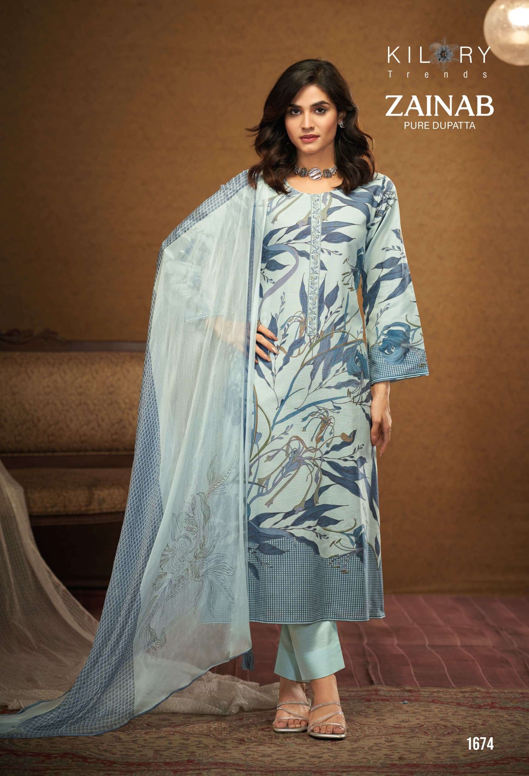 zainab by kilory trends 1671-1674 series cotton  summer casual wear salwar kameez buy online surat