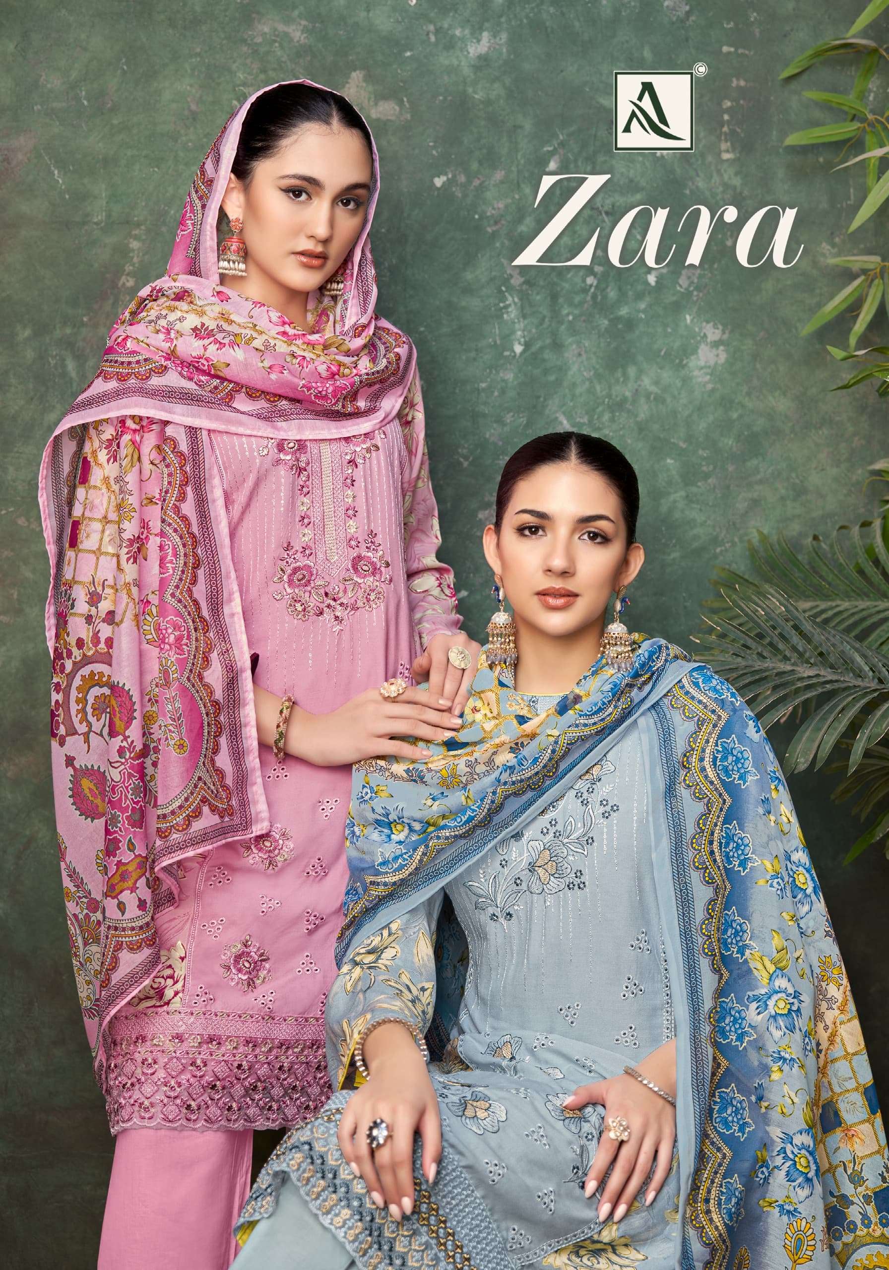 zara by alok suits colors exclusive designer fancy embroidery work salwar suits collection surat