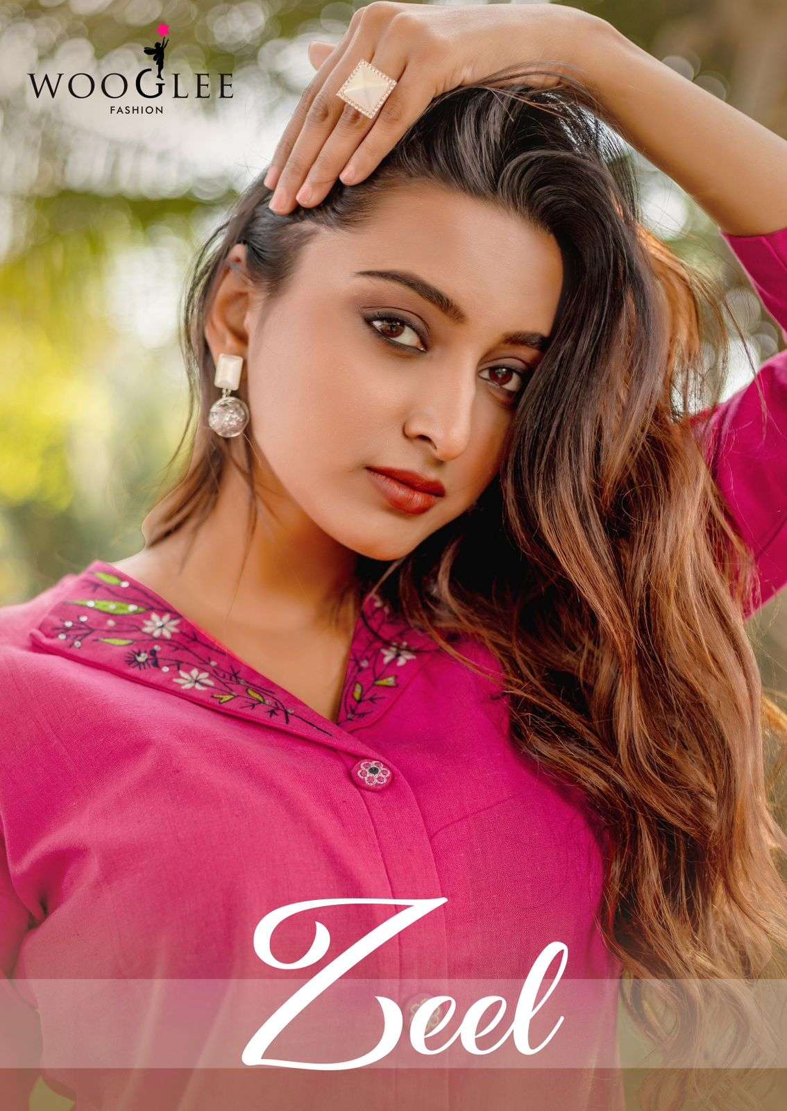 zeel by wooglee 2001-2006 series fancy handwork stylish summer wear cord set collection online surat