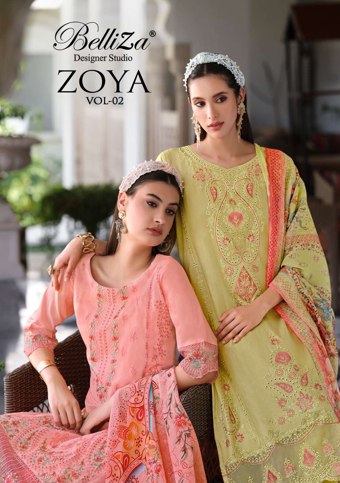 zoya vol-2 by belliza colors heavy embroidered latest designer party wear salwar kameez online surat