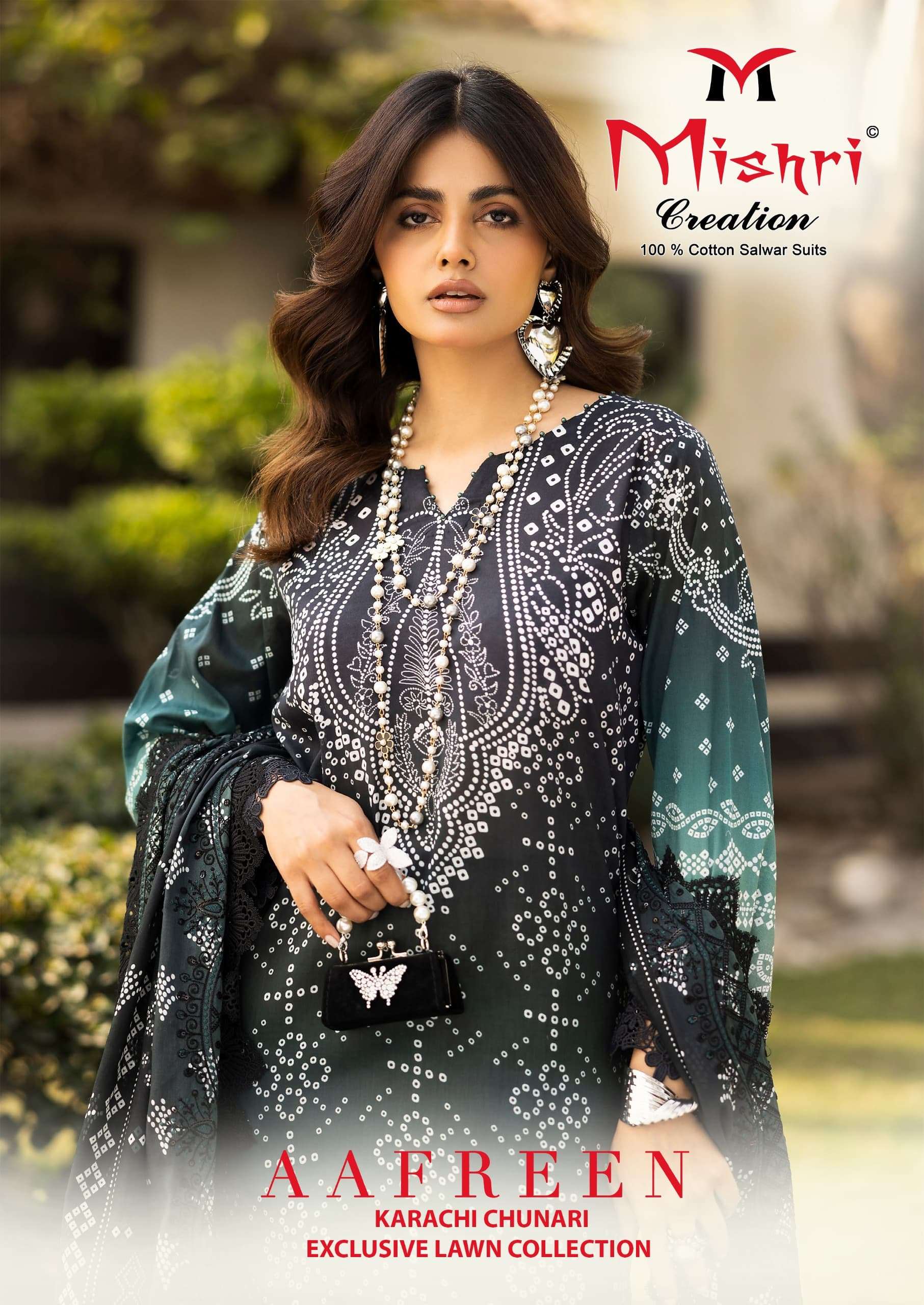 aafreen by mishri creation 1001-1006 series pakistani wear cotton designer suit wholesaler surat