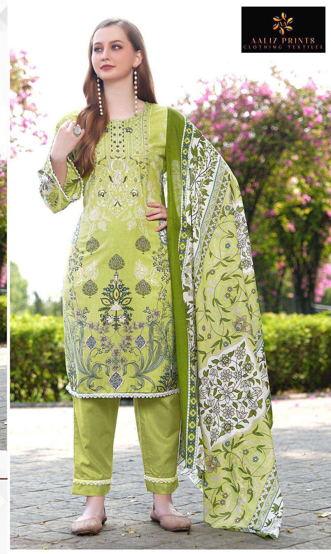 aaliya vol-9 by aaliz print cotton digital style print salwar suit collection online dealer surat
