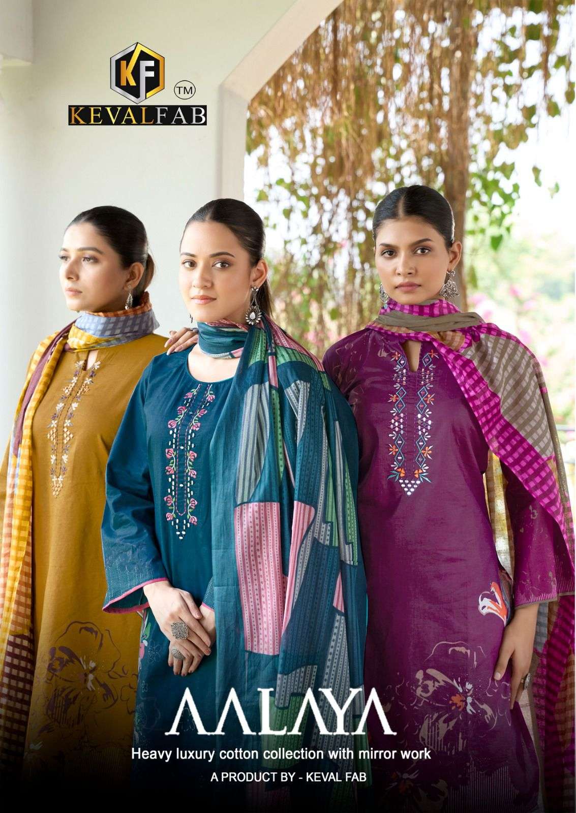 aalya vol-1 by keval fab 1001-1008 series latest designer fancy mirror work suit collection surat