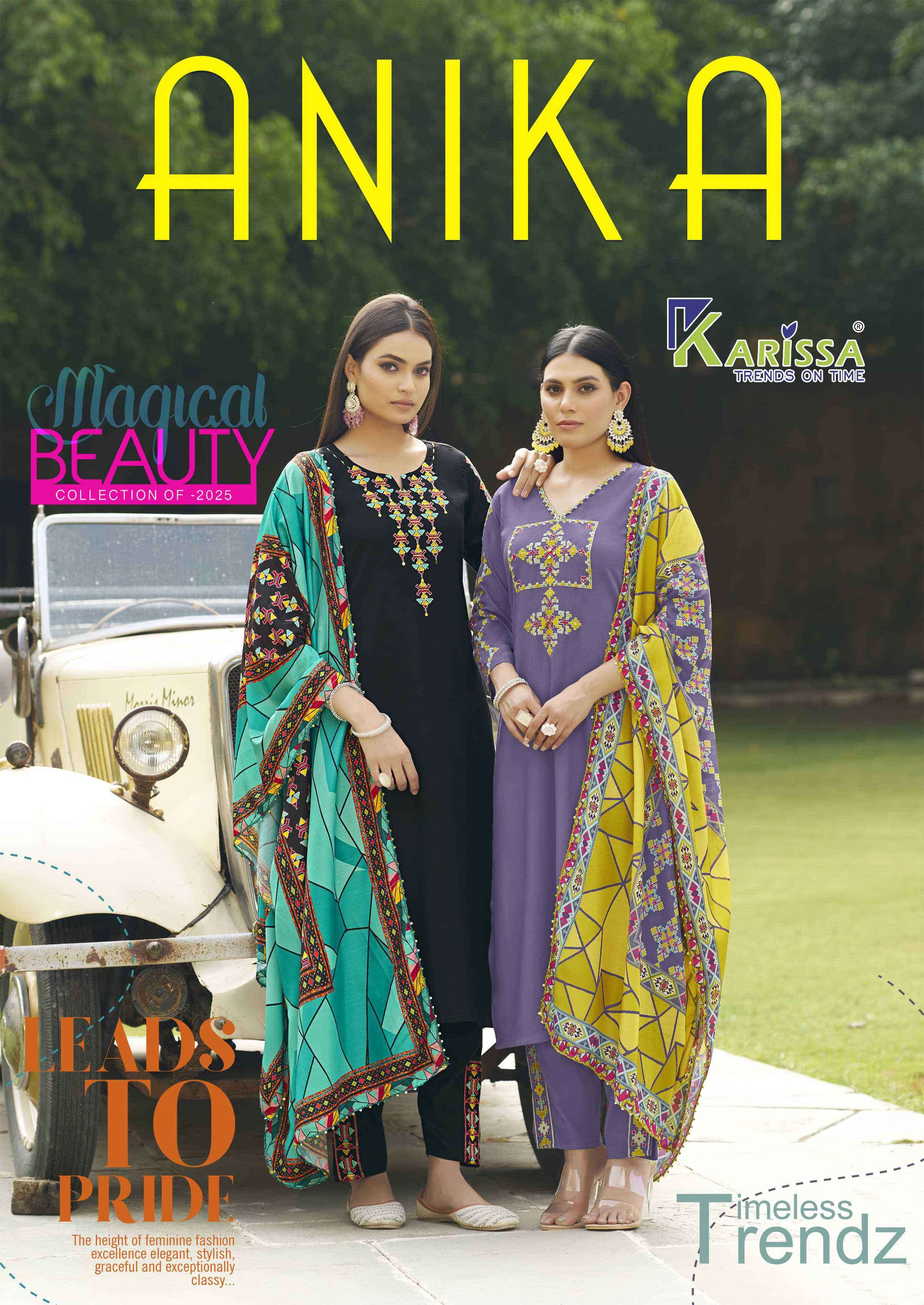 anika by karissa 1001-1006 series exclusive designer casual wear readymade collection suirat