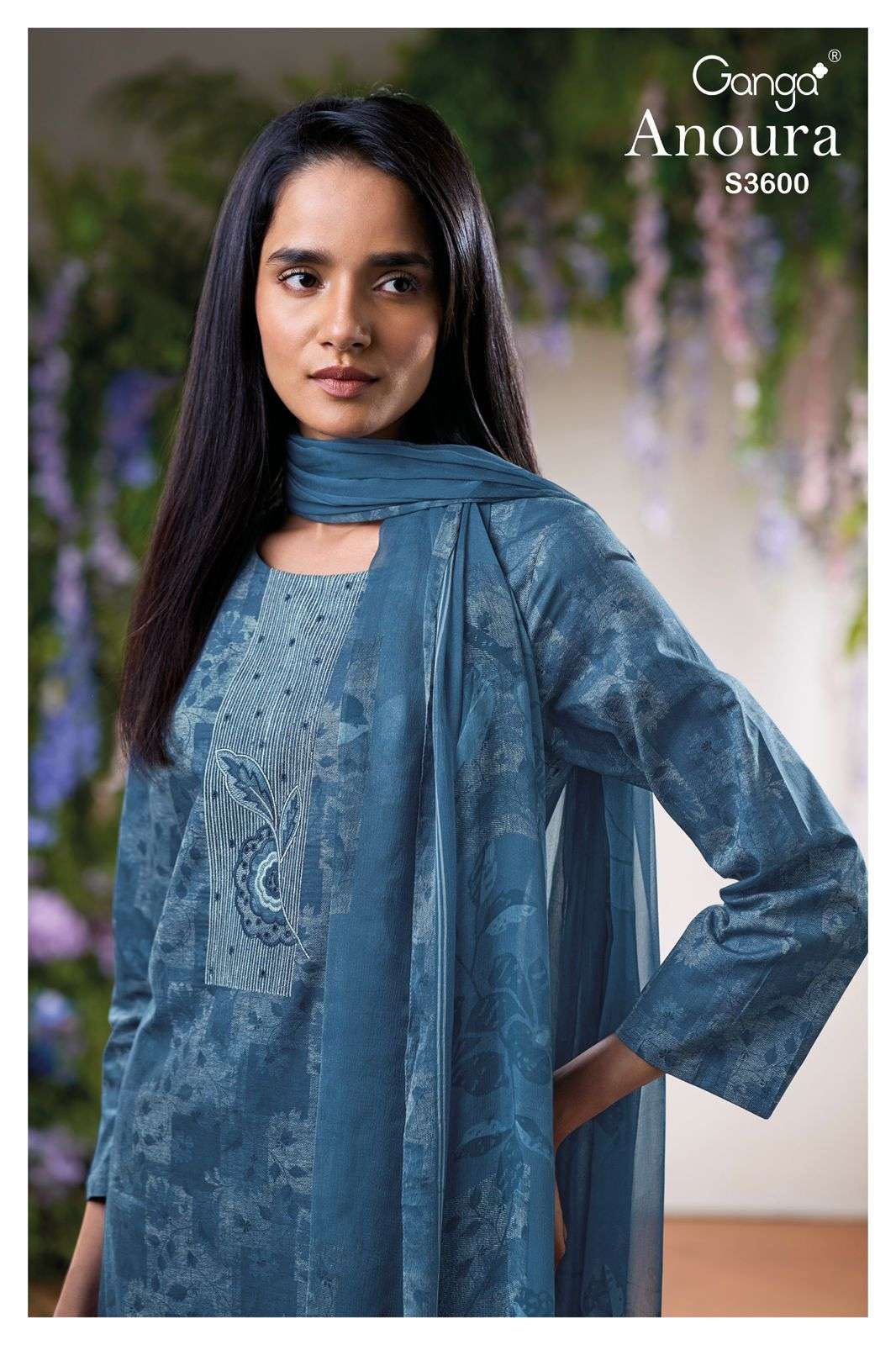 anoura 3600 by ganga latest designer casual wear cotton salwar suit online dealer surat