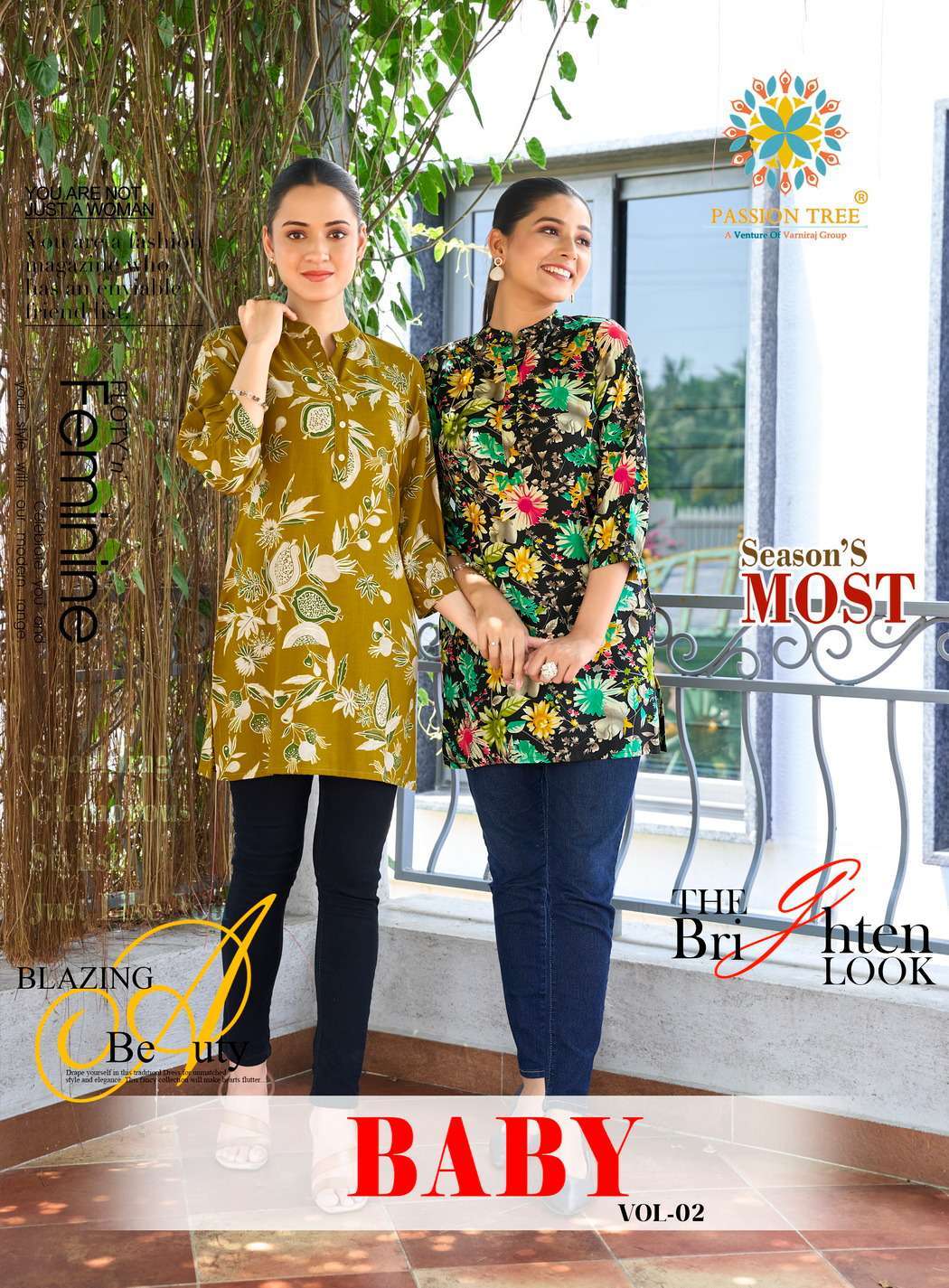 baby vol-2 by passion tree 2001-2012 series summer wear rayon short top exporter surat