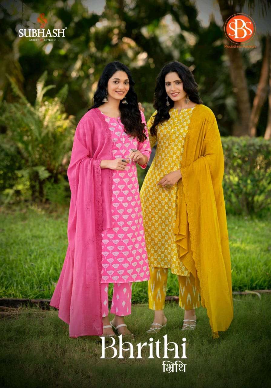 bhrithi by subhash 6359-6363 series latest designer casual wear cotton salwar kameez online surat