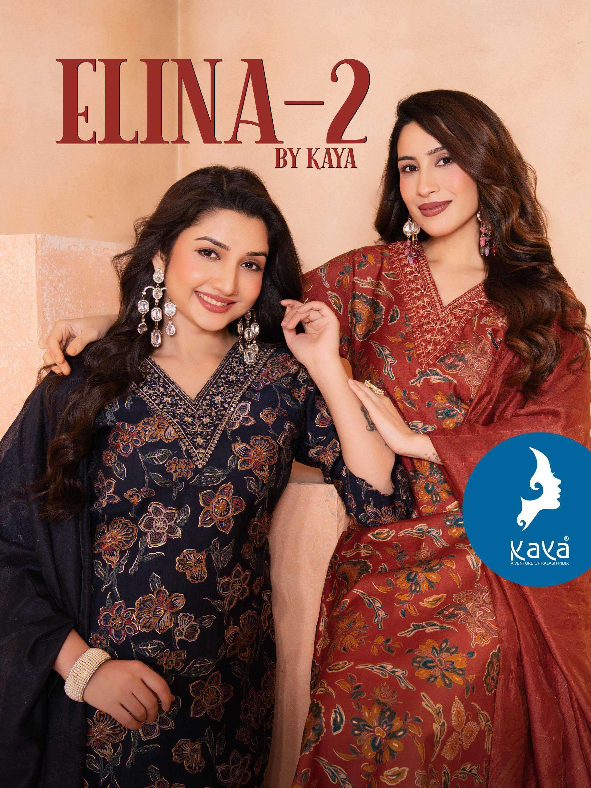 elina vol-2 by kaya kurti latest designer p0arty wear readymade kurti wholesale delaer surat