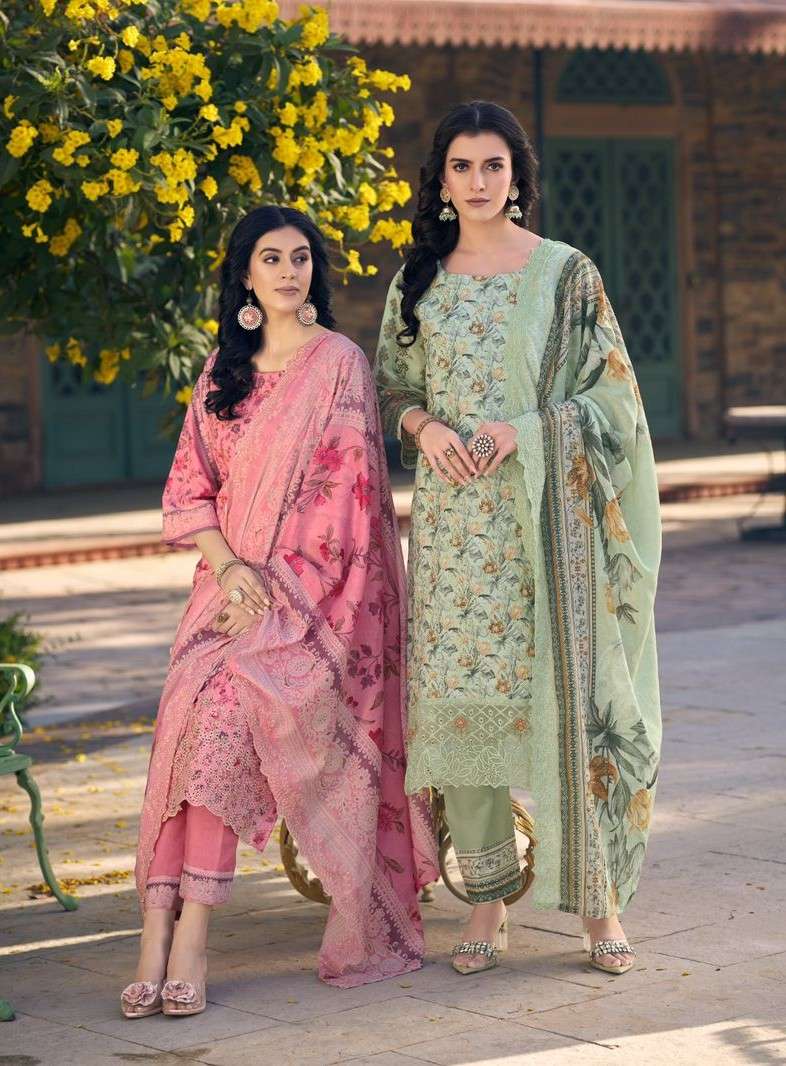 faraz vol-55 by pakiza colors latest designer party wear unstitch suit collection surat