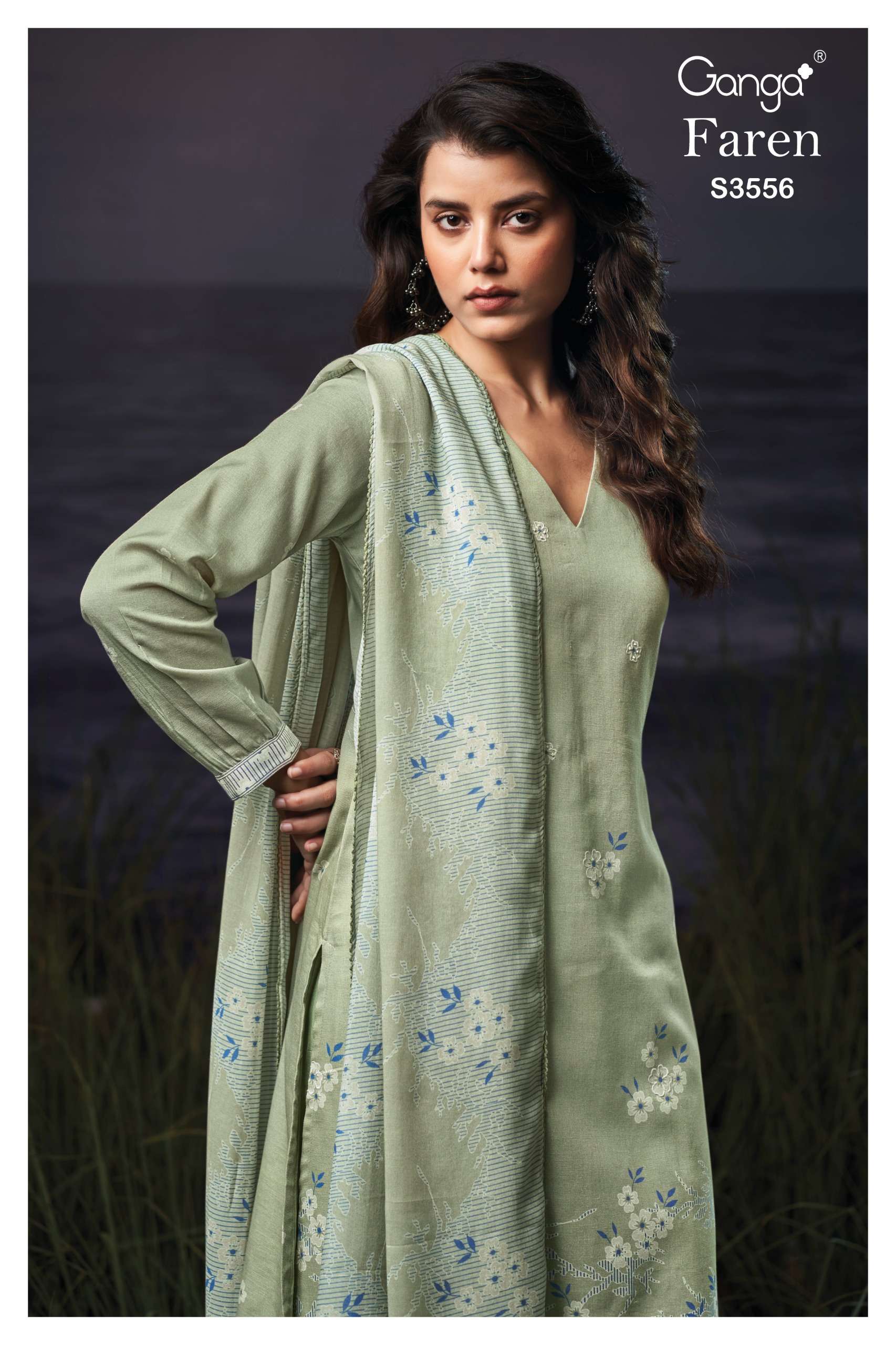 faren 3556 by ganga exclusive designer cotton casual wear salwar suit supplier surat