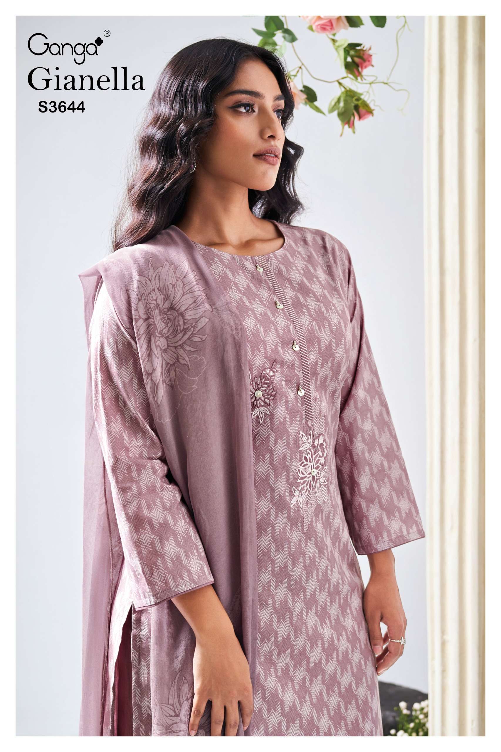 gianella 3644 by ganga exclusive designer summer wear cotton suit supplier surat