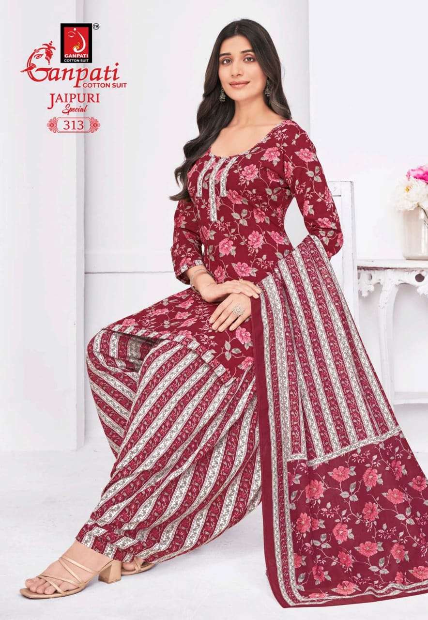 jaipuri vol-15 by ganpati cotton suits best designer cotton salwar suit exporter surat