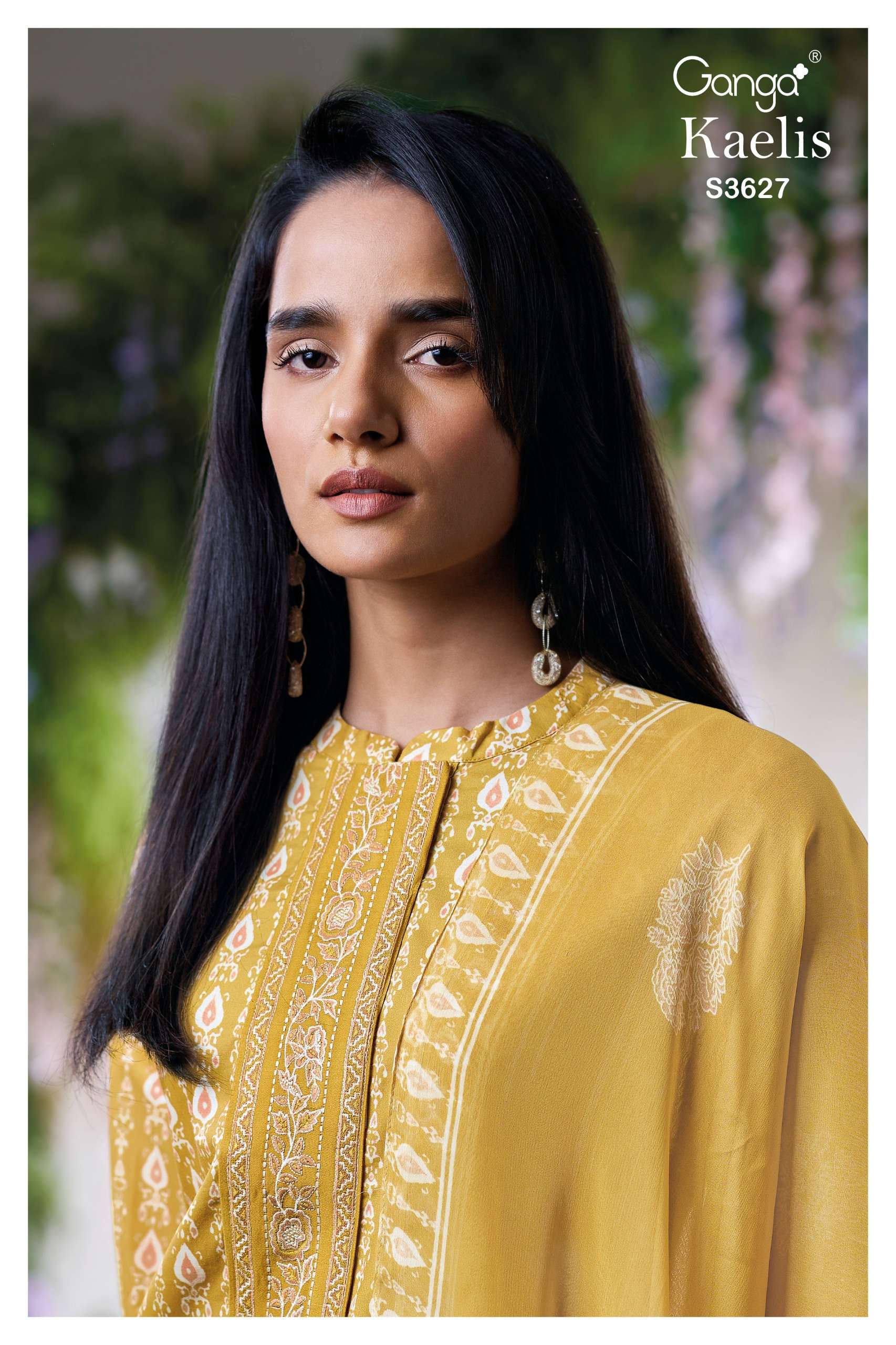 kaelis 3627 by ganga premium cotton casual wear salwar suit supplier surat