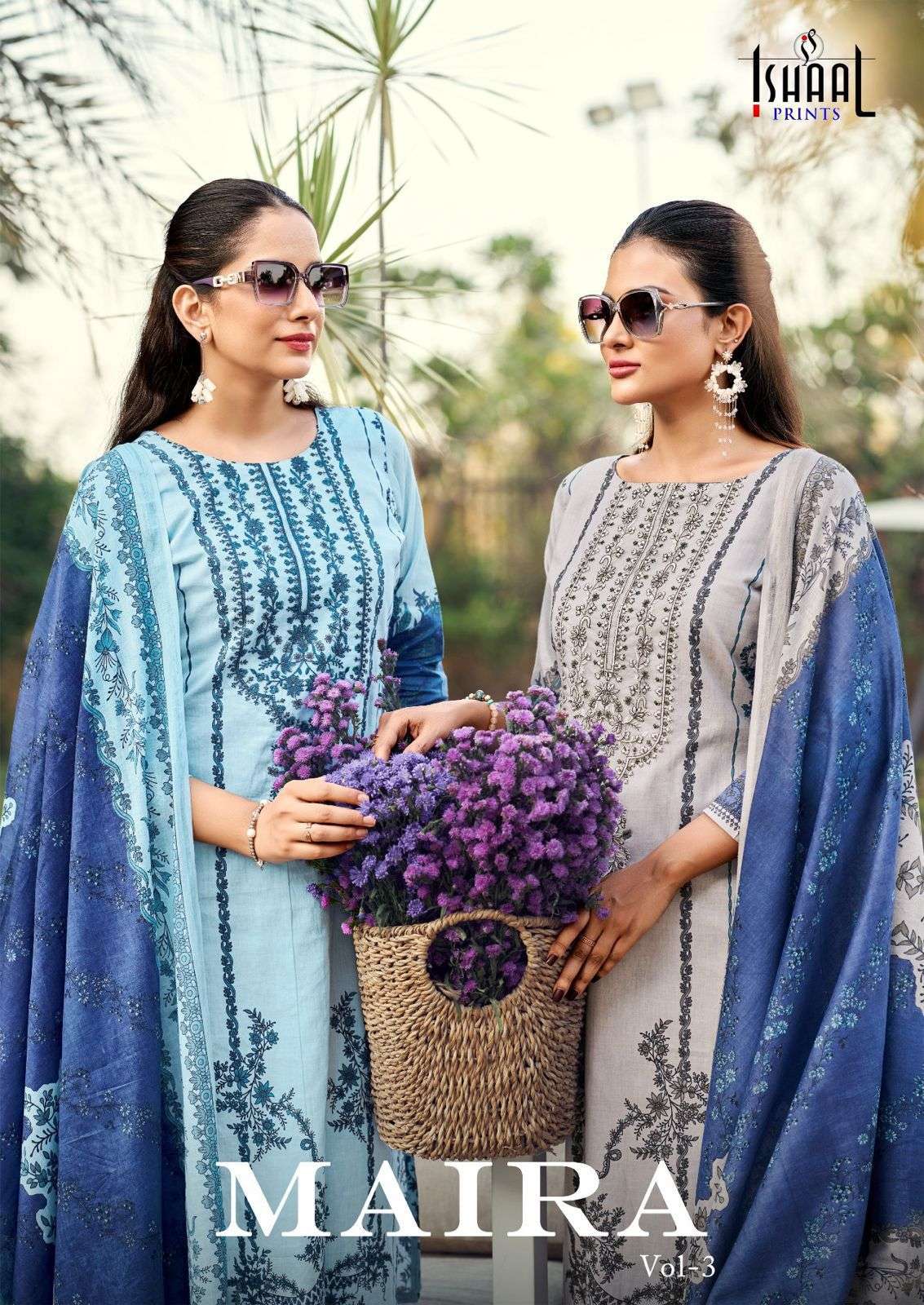 maira vol-3 by ishaal prints best designer heavy embroidered salwar suit supplier surat