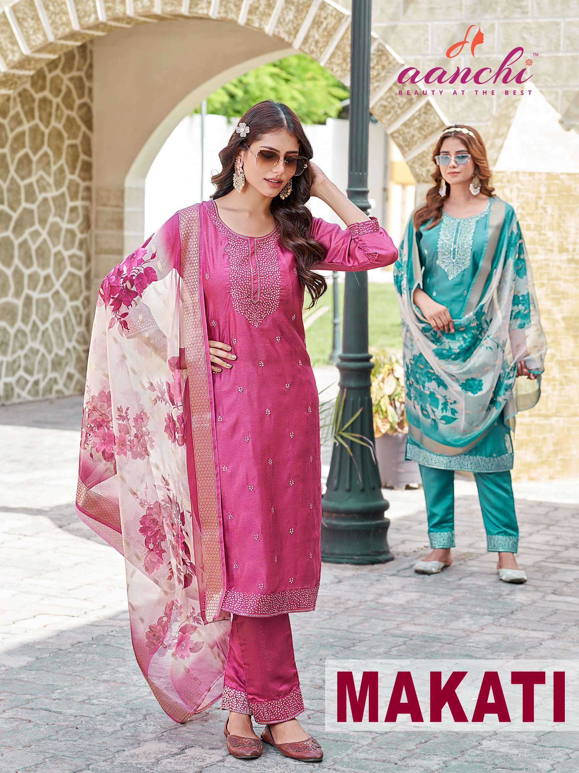 makati by aanchi vichitra best designer readymade salwar kameez wholesale dealer surat