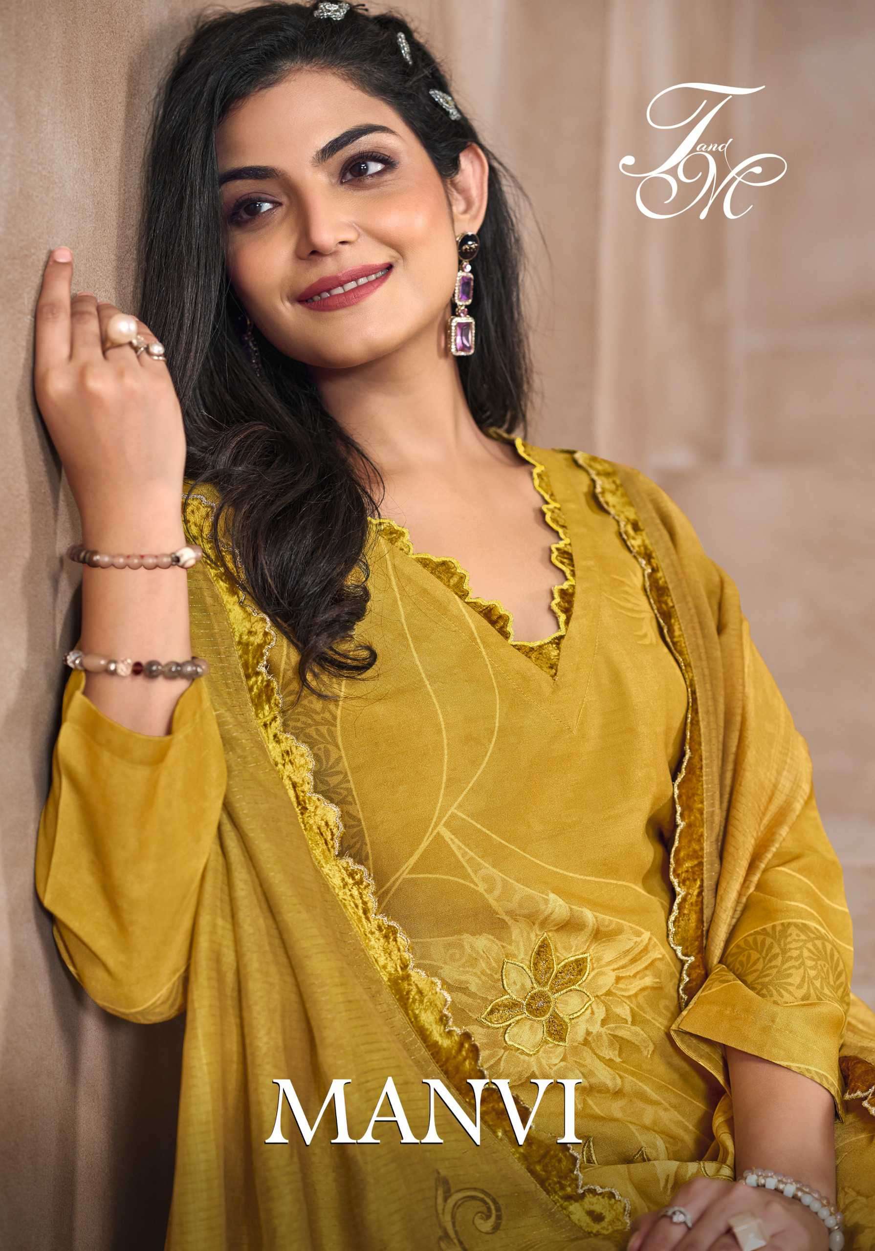 manvi by t&m party wear latsest designer digital printed salwar suit supplier 