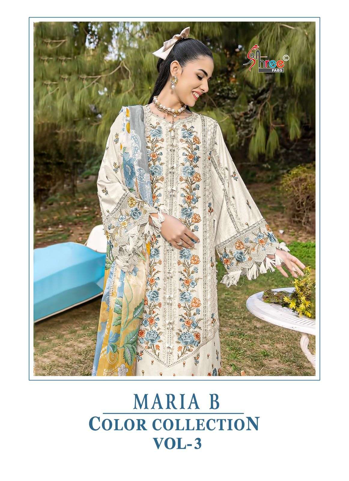 maria b colour collection vol-3 by shree fabs colors exclusive designer pakistani wear suit supplier 