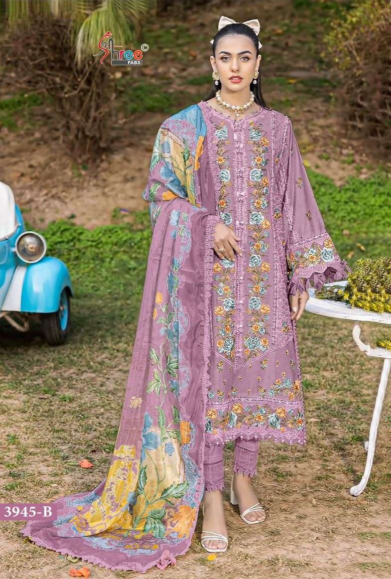 maria b colour collection vol-3 by shree fabs heavy self embroidered pakistani suit supplier surat