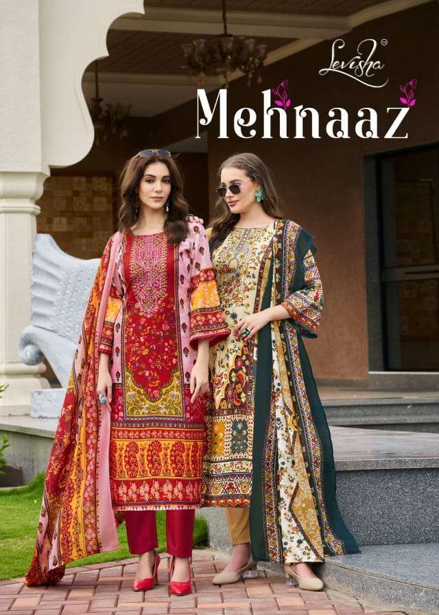 mehnaaz by levisha 7013-7020 series exclusive self embroidery casual wear suit supplier surat