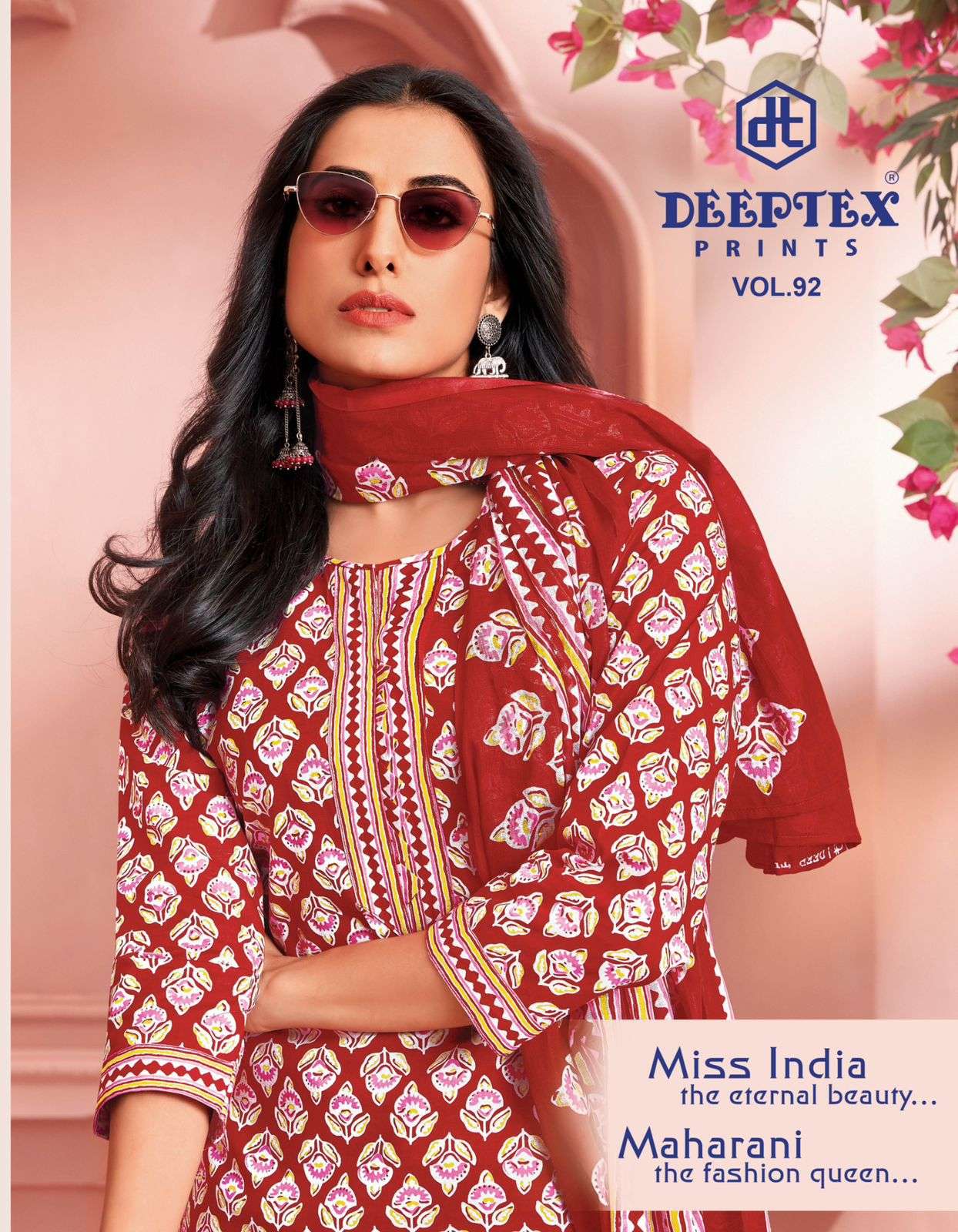 miss india vol-92 by deeptex 9201-9216 series cotton daily wear unstitch salwar suit collection surat