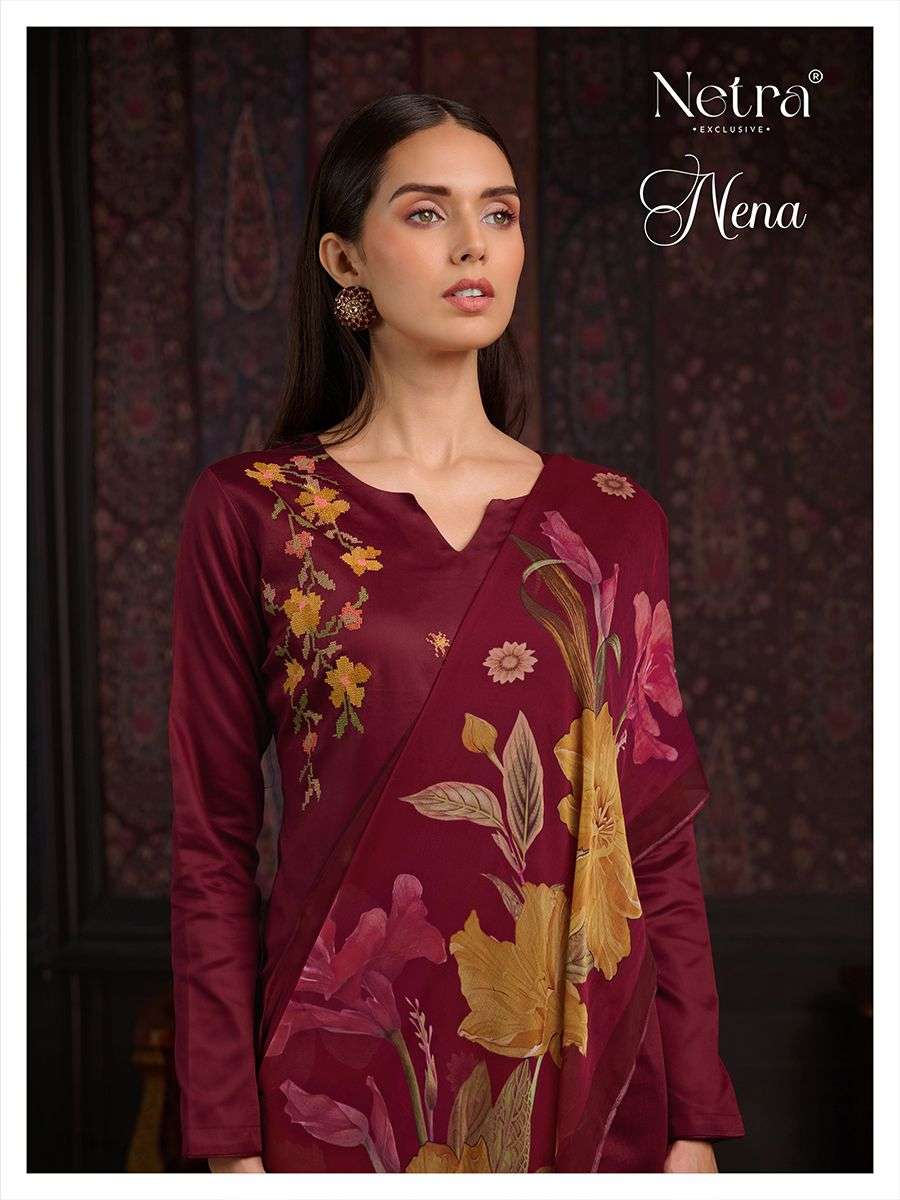 nena by netra colors latest designer party wear cotton salwar suit collection surat