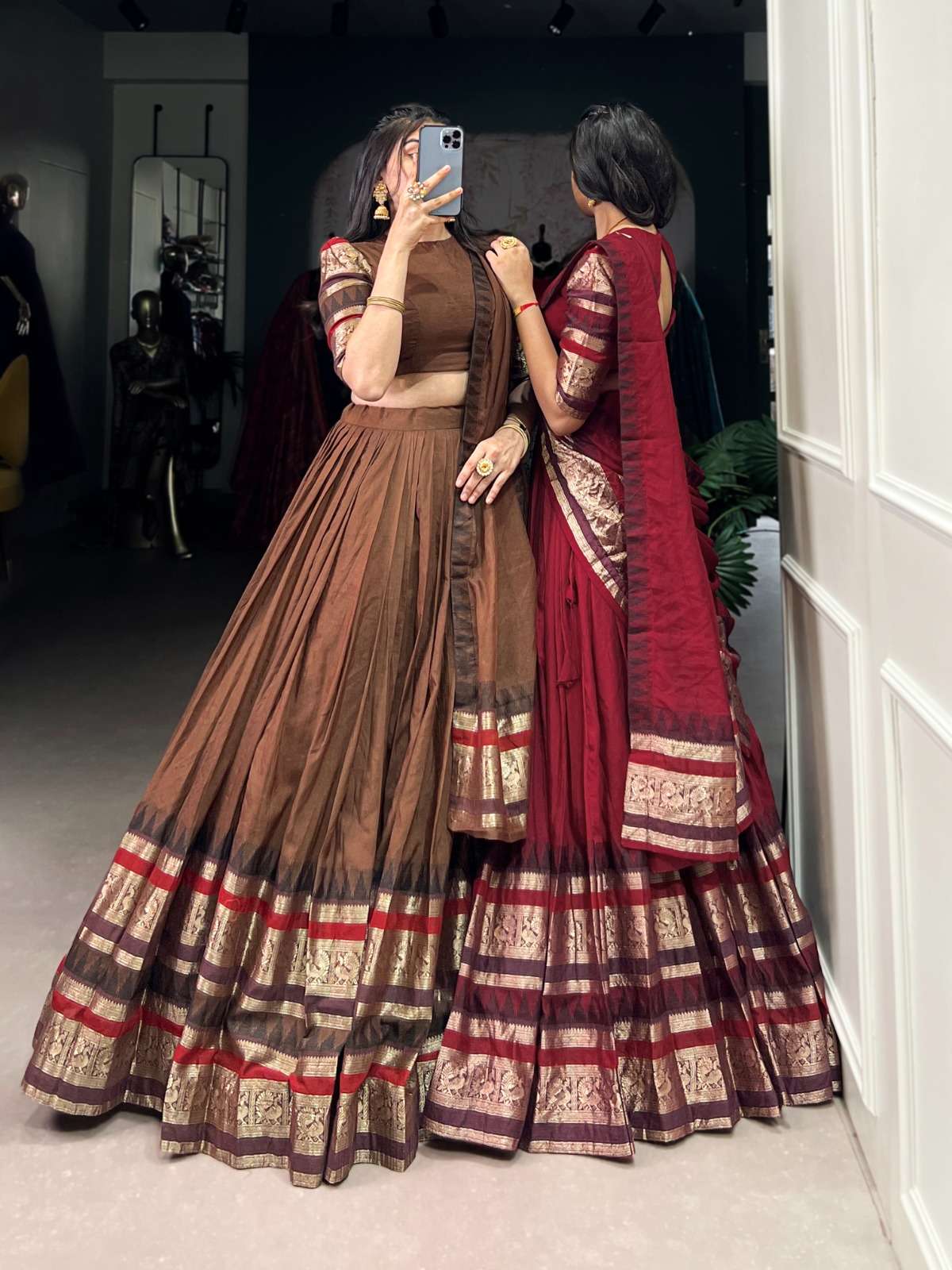 nirupa by lnb chanderi best designer party wear lehenga wholesaler surat