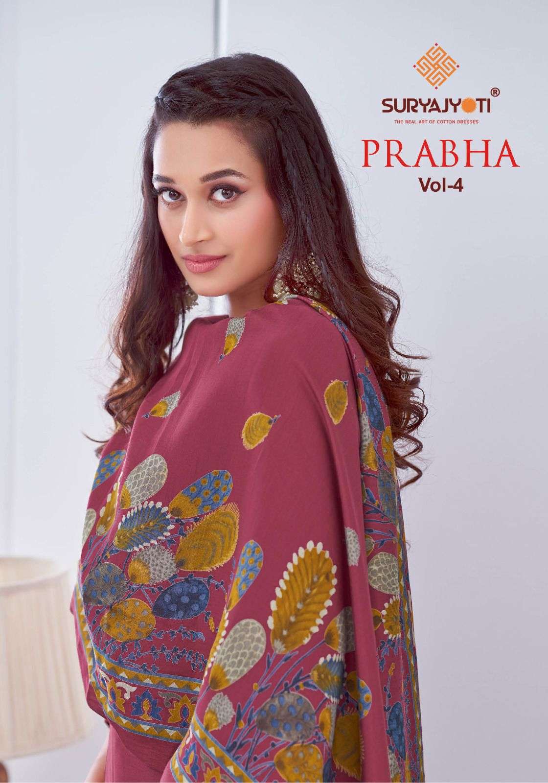 prabha vol-4 by suryajyoti 4001-4004 series exclusive designer casual wear salwar suit exporter surat