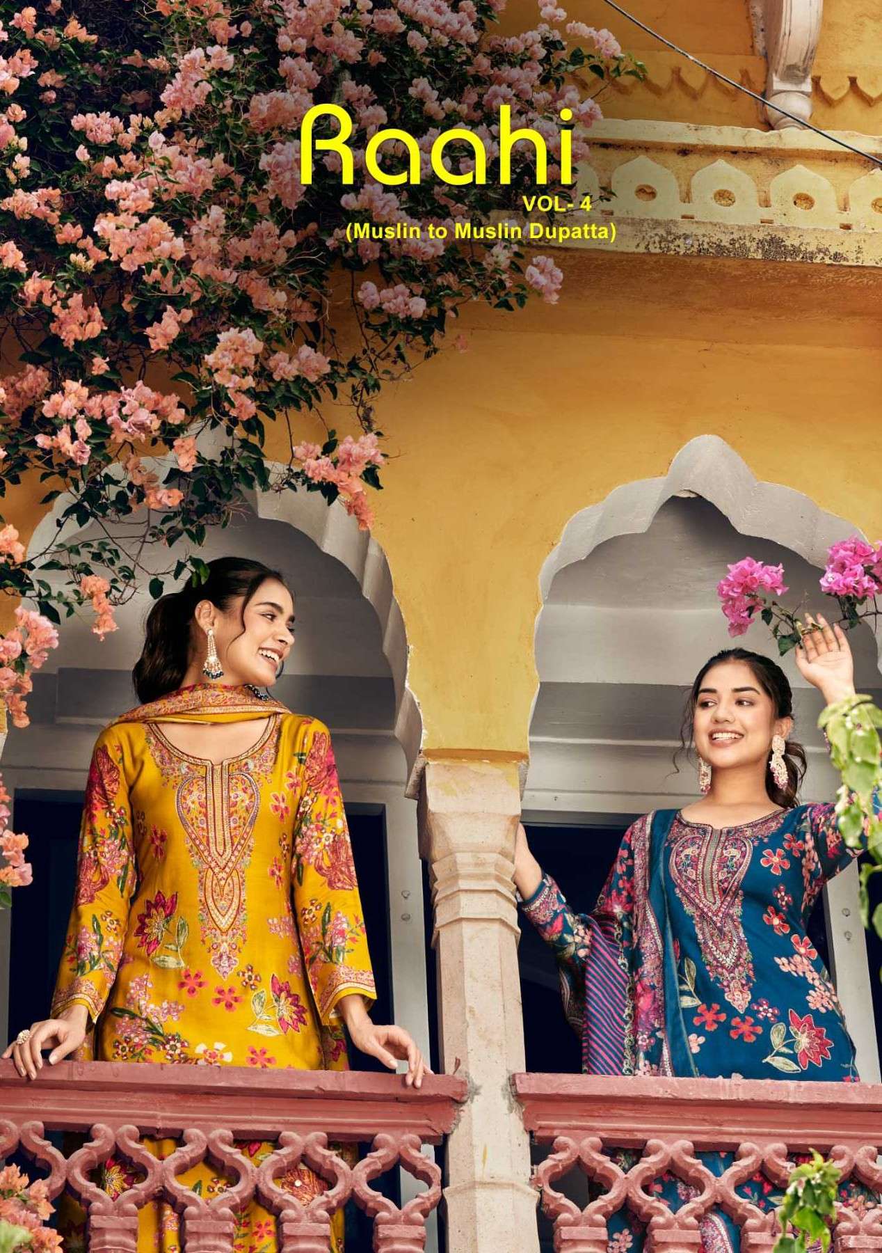 raahi vol-4 by rupali fashion latest designer casual wear salwar suit online dealer surat