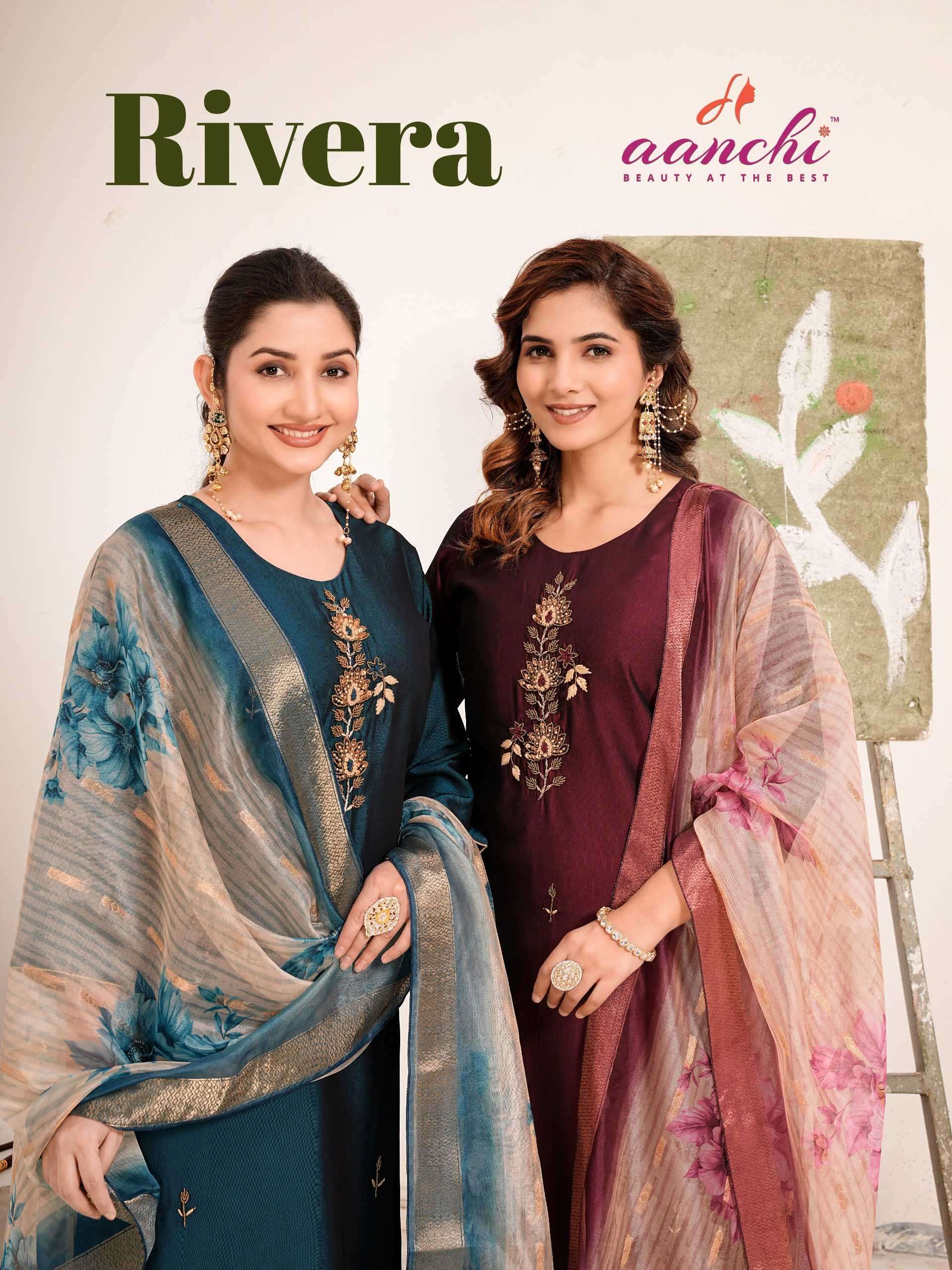 rivera by aanchi exclusive designer party wear kurti wholesale dealer surat