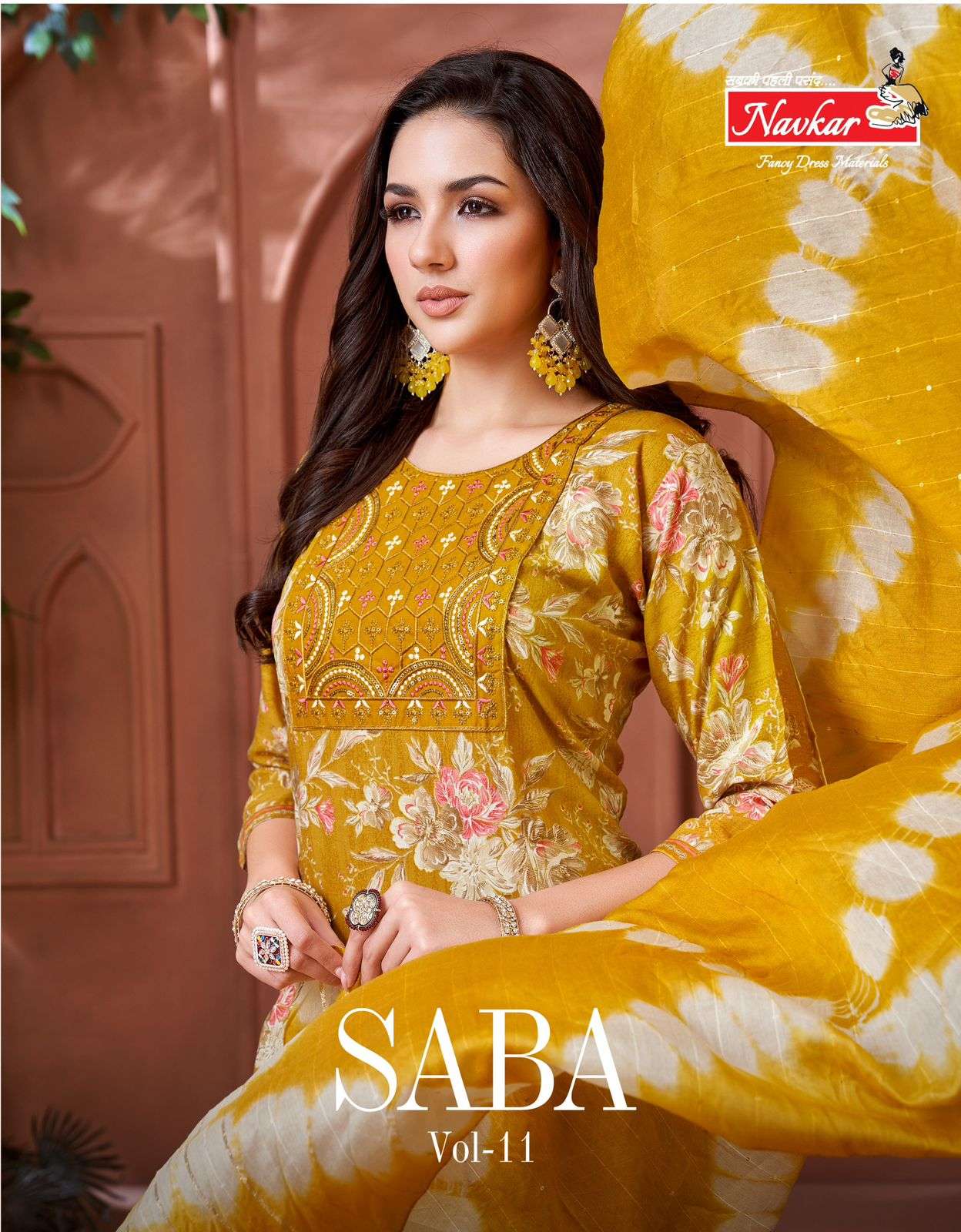 saba vol-11 by navkar 1101-1108 series fancy designer party wear kurti wholesaler surat