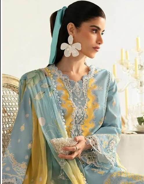series by al zohaib colors cotton with embroidery patch work unstitch suit supplier 