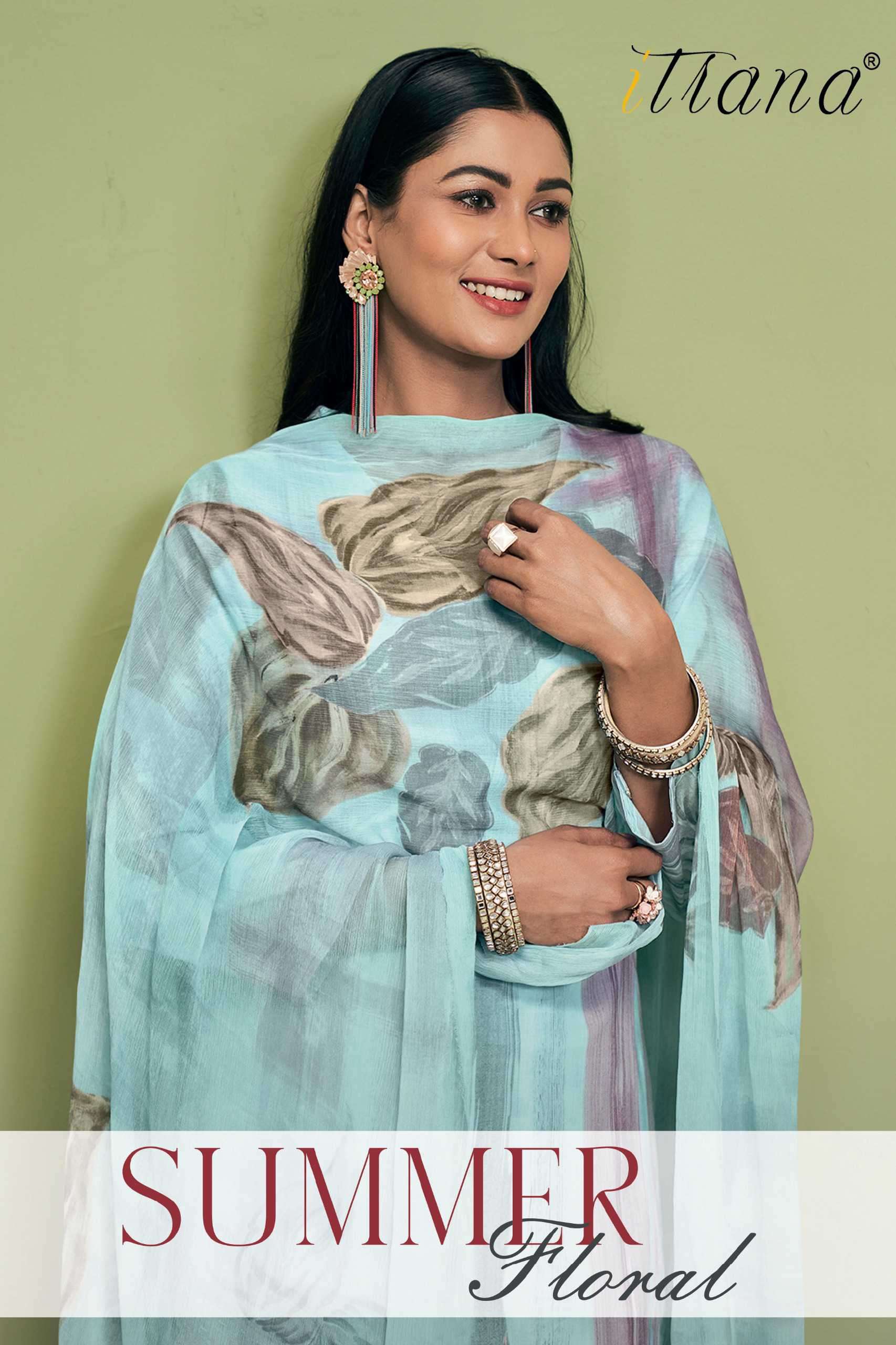 summer floral by sahiba best designer casual wear cotton printed suit supplier 