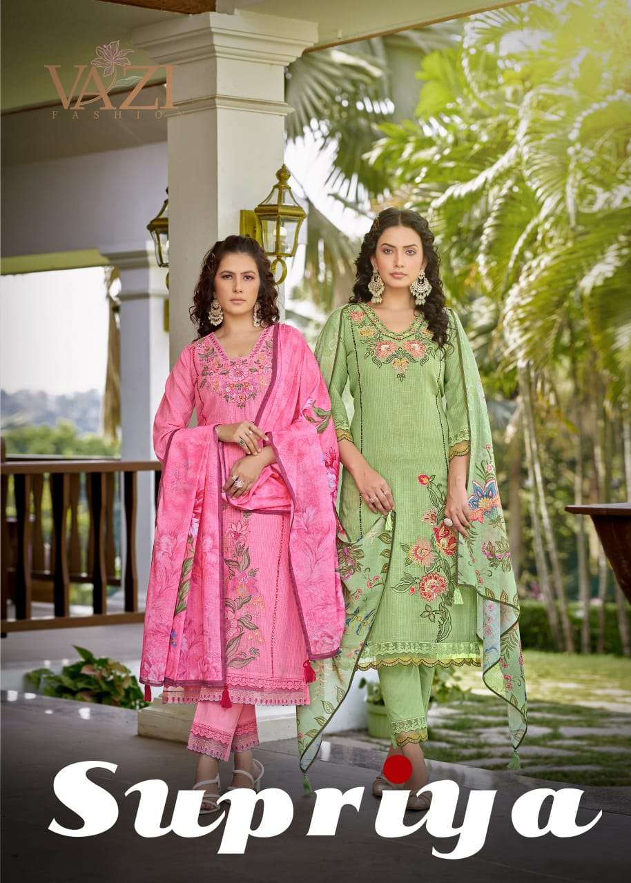supriya by vazi fashion latest designer fancy handwork readymade kurti wholesale dealer surat