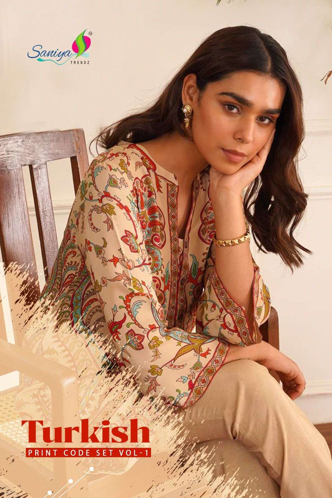 turkish print coad set vol-1 by saniya stylish party wear modal cord set supplier 