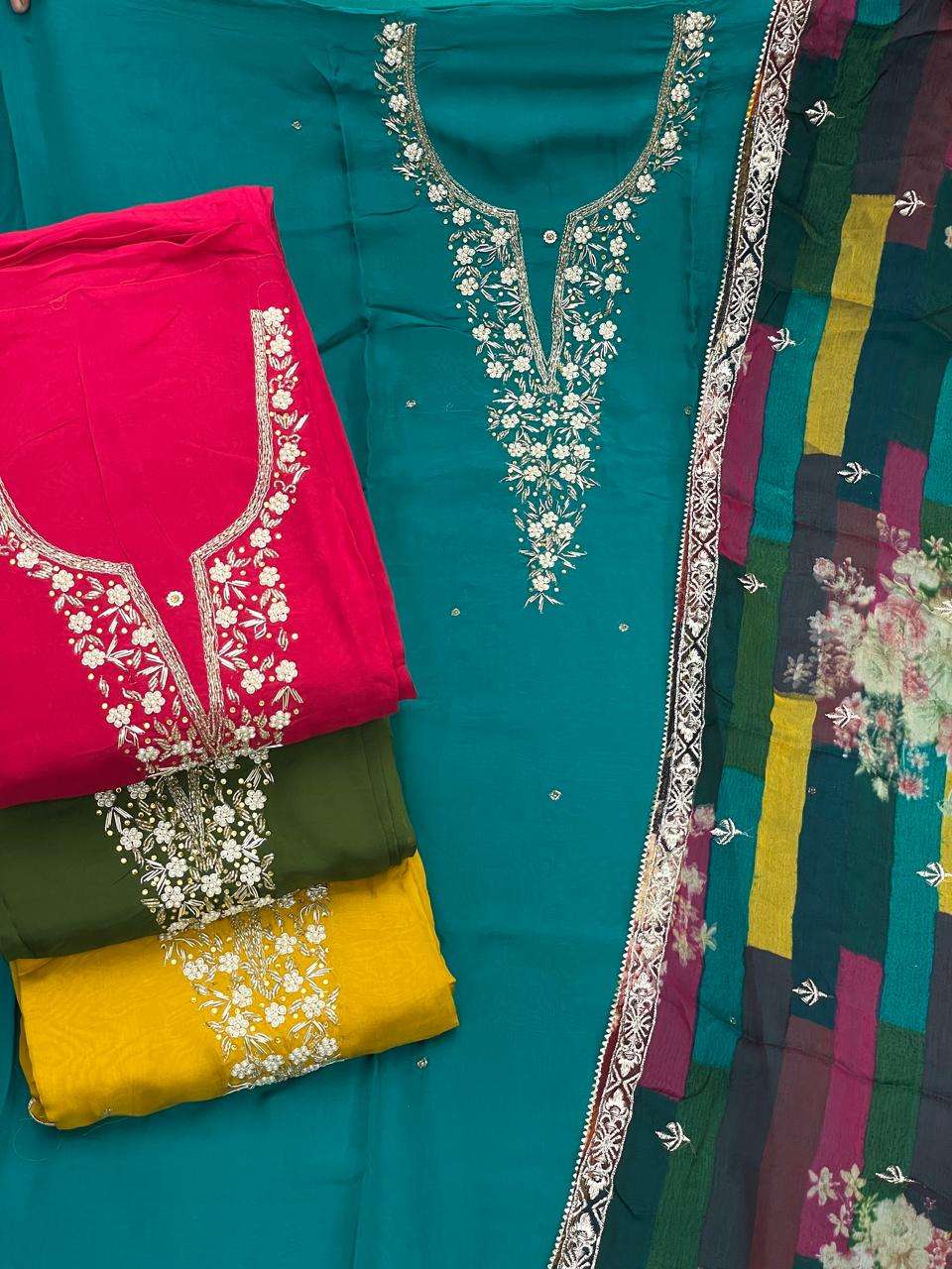 09 series by siara designer viscose organza salwar suit wholesale dealer surat