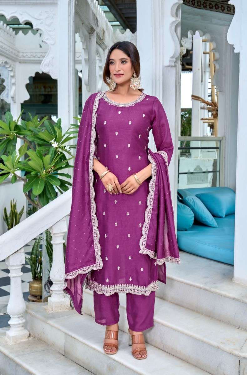 1071-1071 by aanchi latest designer party wear kurti combo set wholesaler 