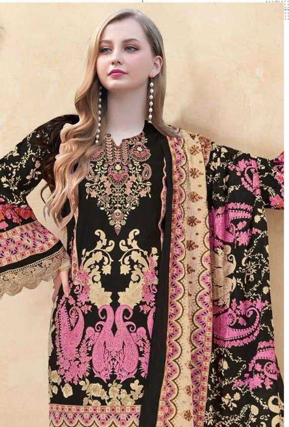 aaliya vol-11 by aaliz prints cotton digital printed neck embroidered pakistani suit exporter 